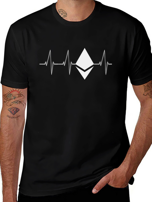Ethereum Heartbeat Graphic Tee - Crypto T-Shirt