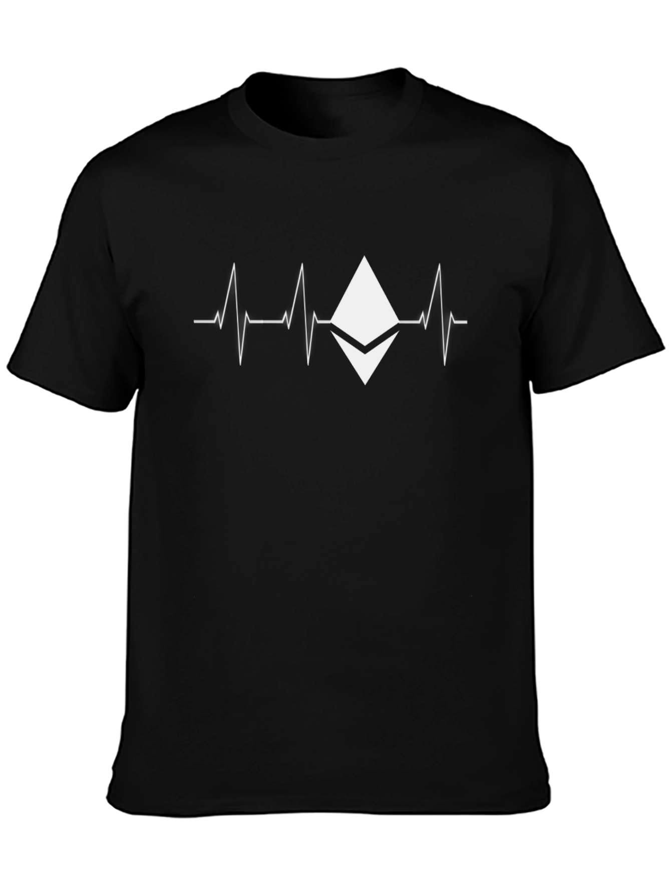 Ethereum Heartbeat Graphic Tee - Crypto T-Shirt