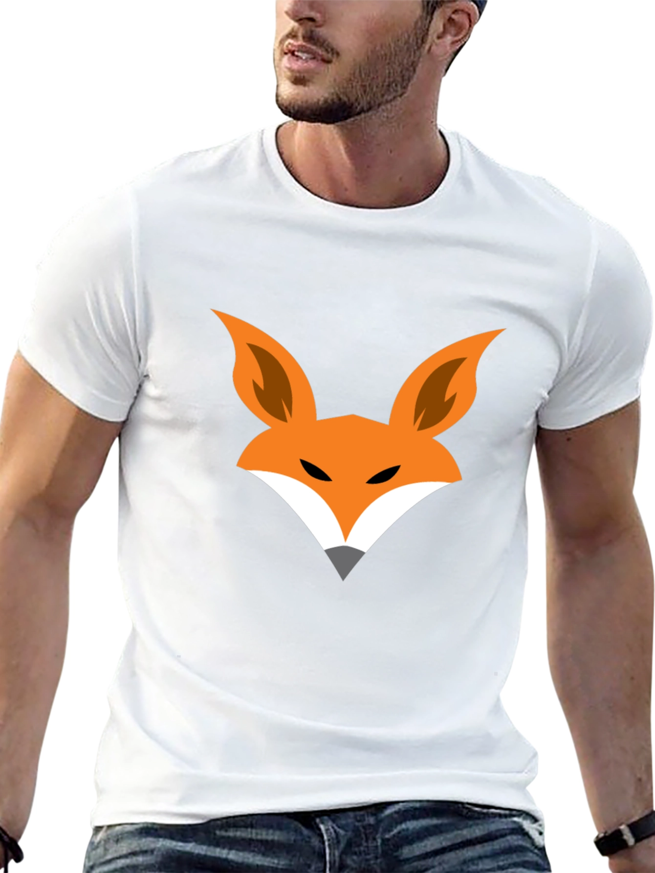 Fox Graphic Black T-Shirt - Modern Style