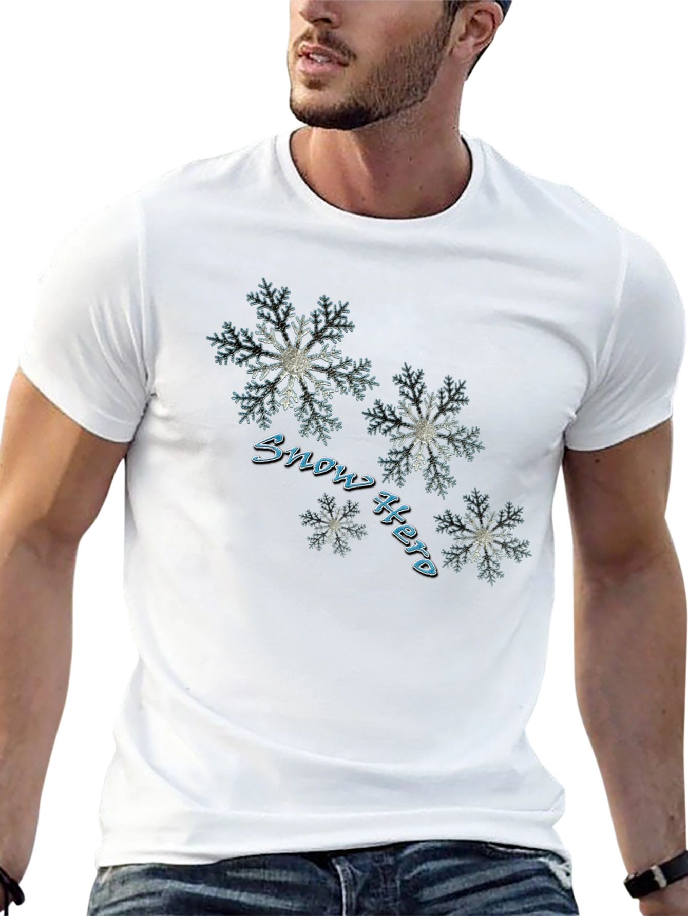 Snow Hero Graphic Print Tee