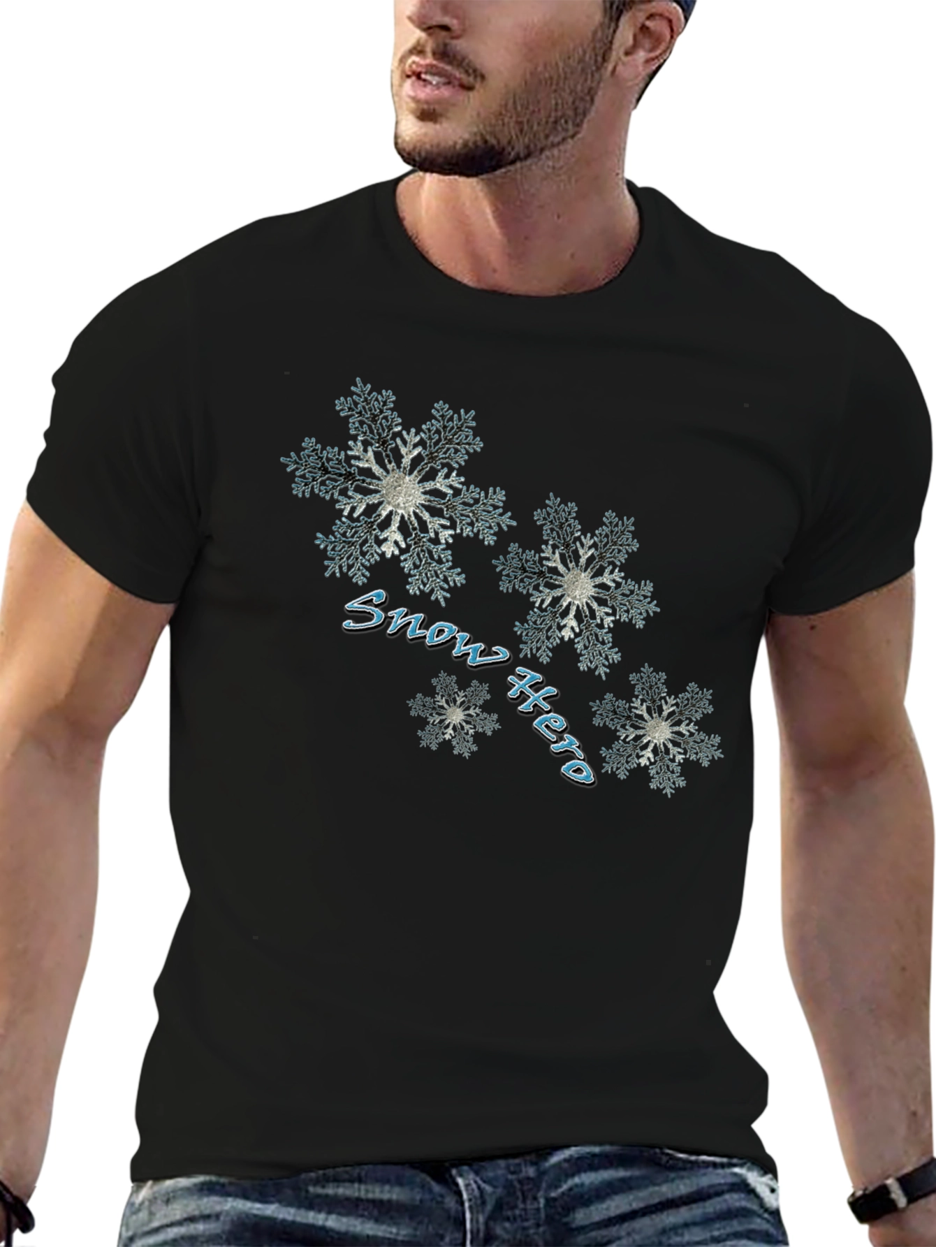 Snow Hero Graphic Print Tee