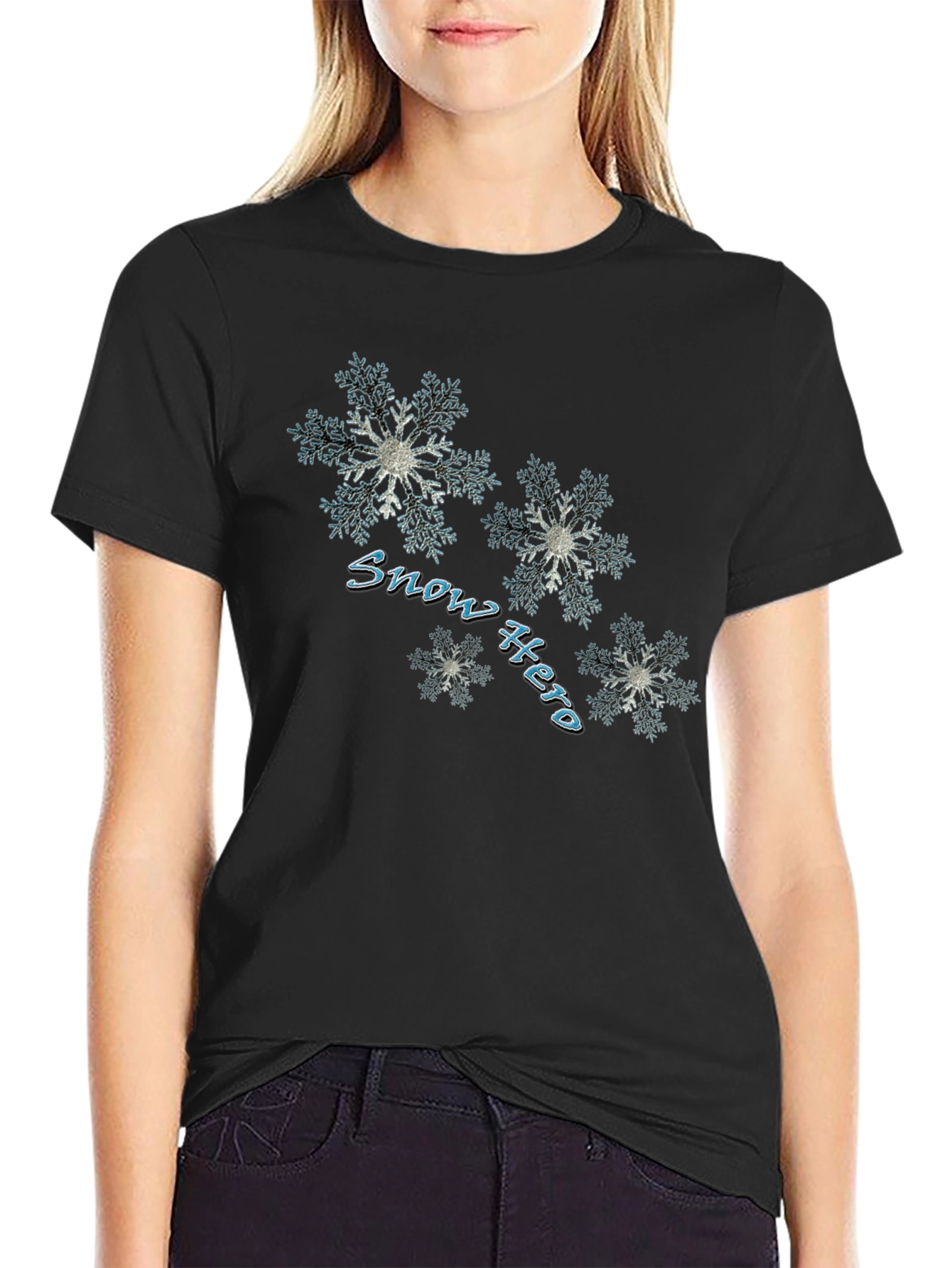 Snow Hero Graphic Print Tee