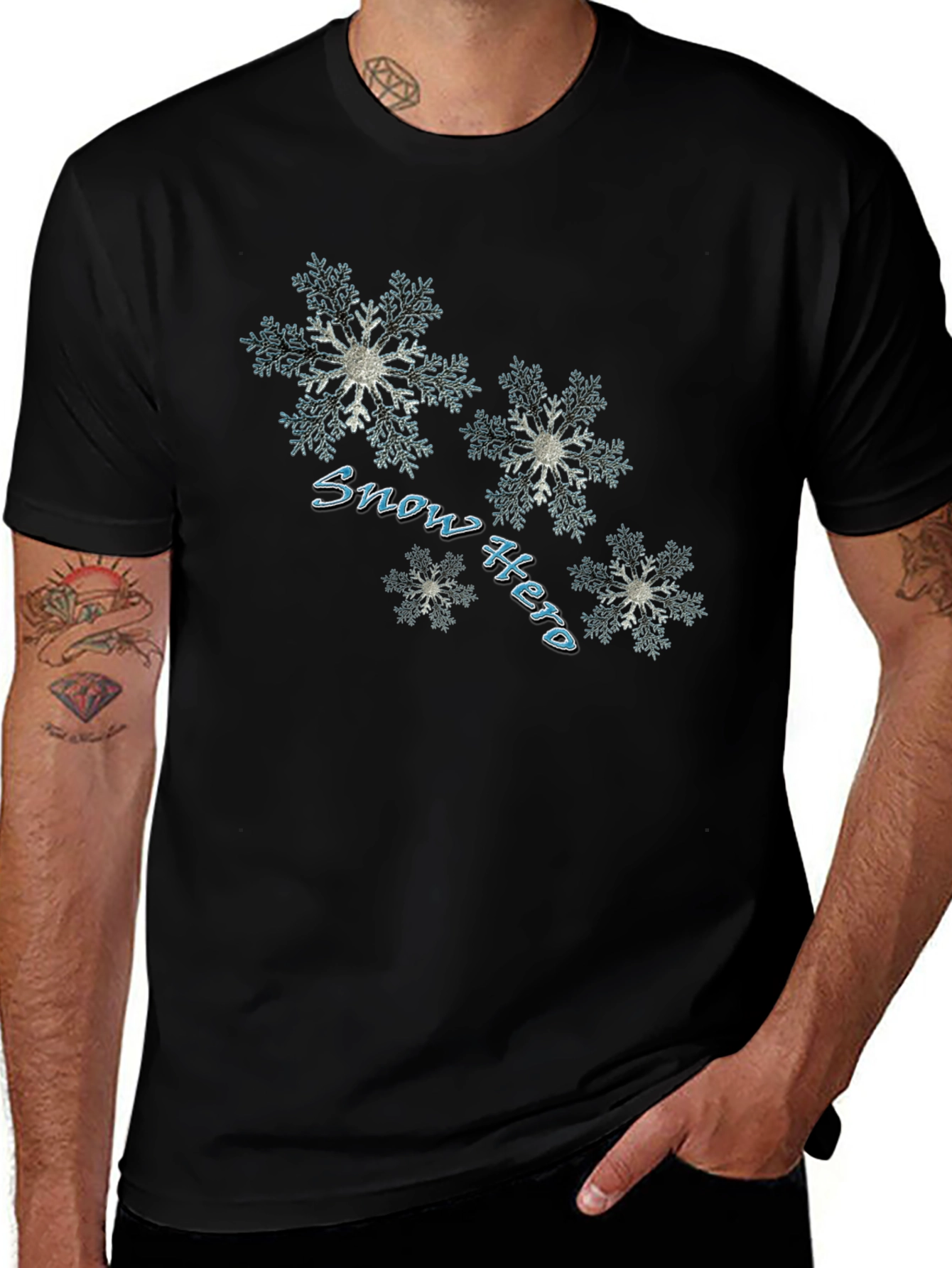 Snow Hero Graphic Print Tee