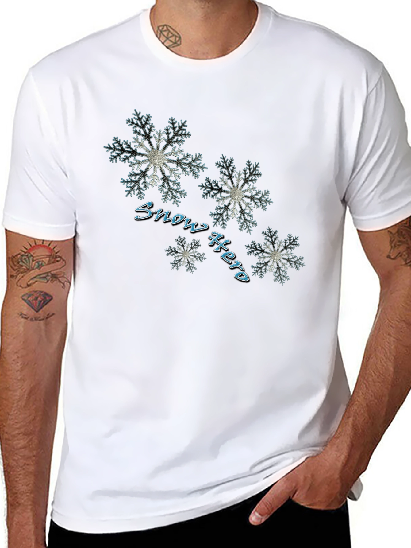 Snow Hero Graphic Print Tee