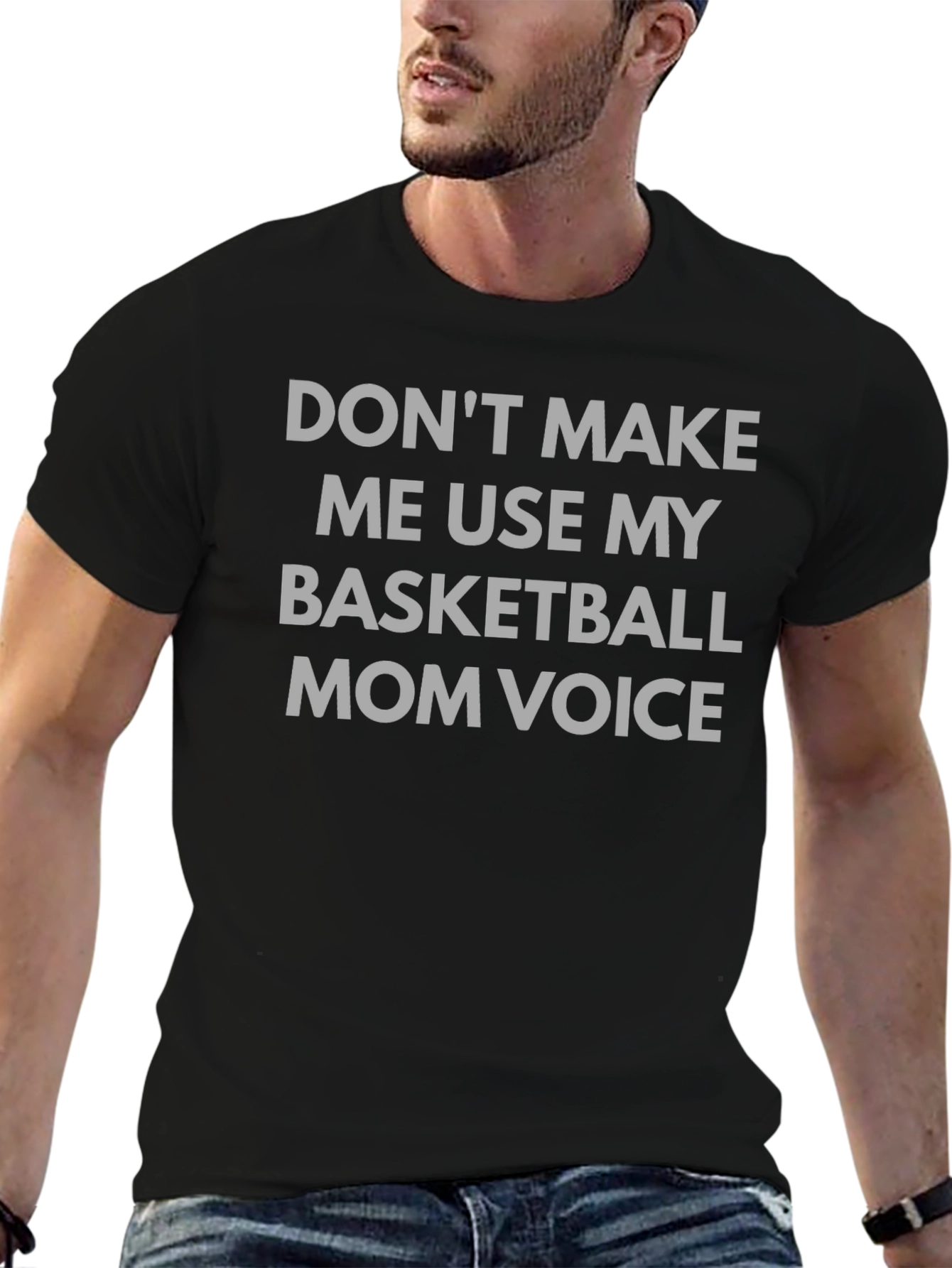 Basketball Mom Voice Graphic T-Shirt
