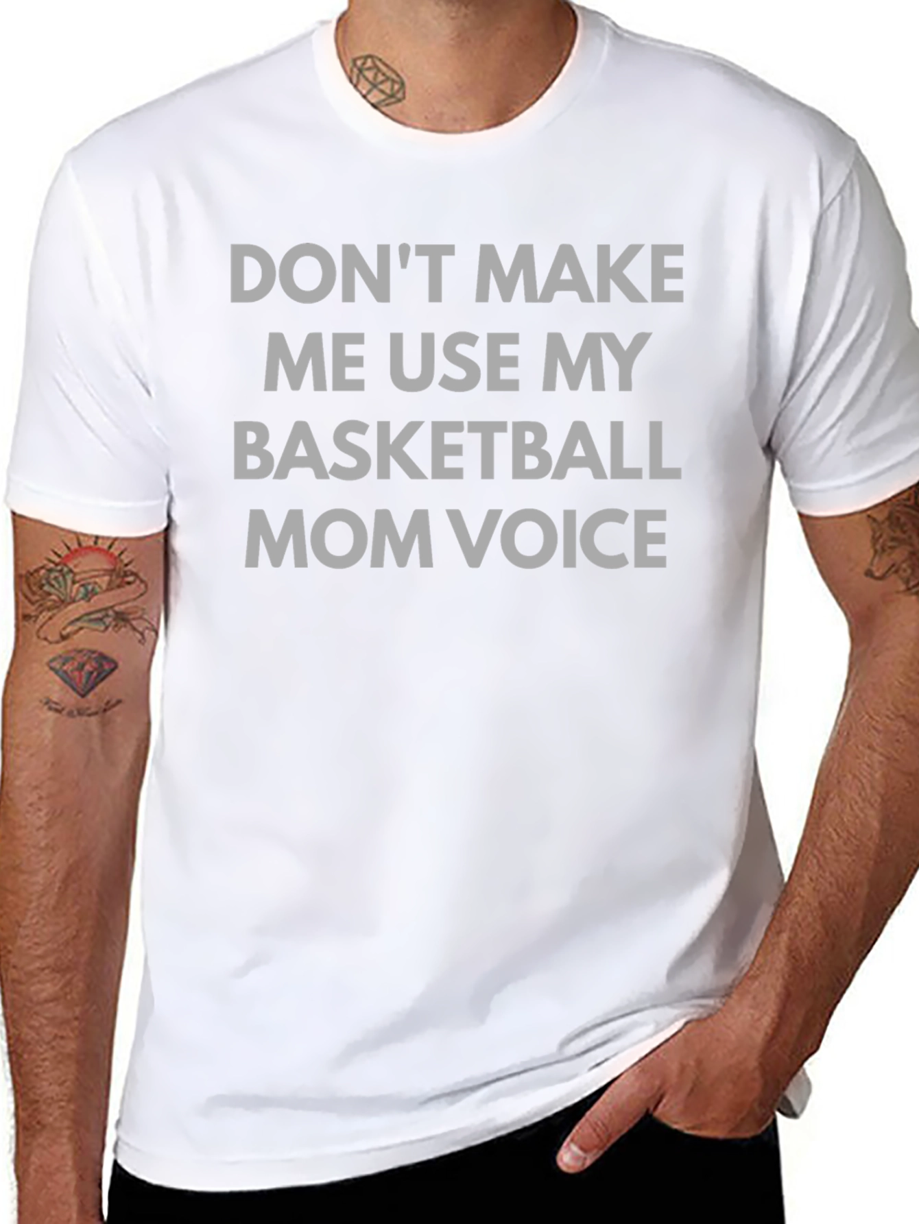 Basketball Mom Voice Graphic T-Shirt