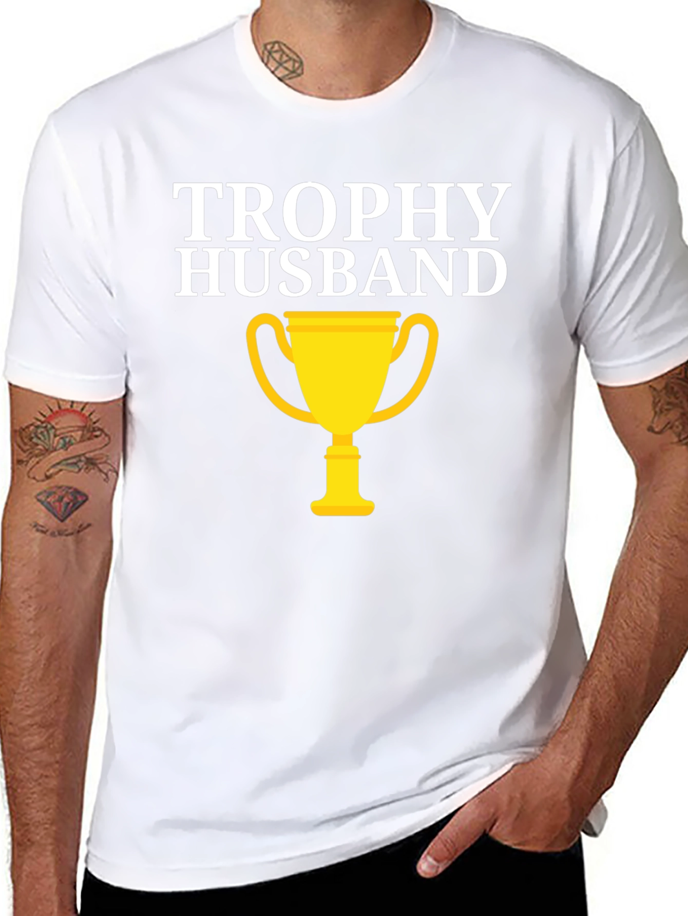 Trophy Husband Graphic Tee - Funny Husband Gift