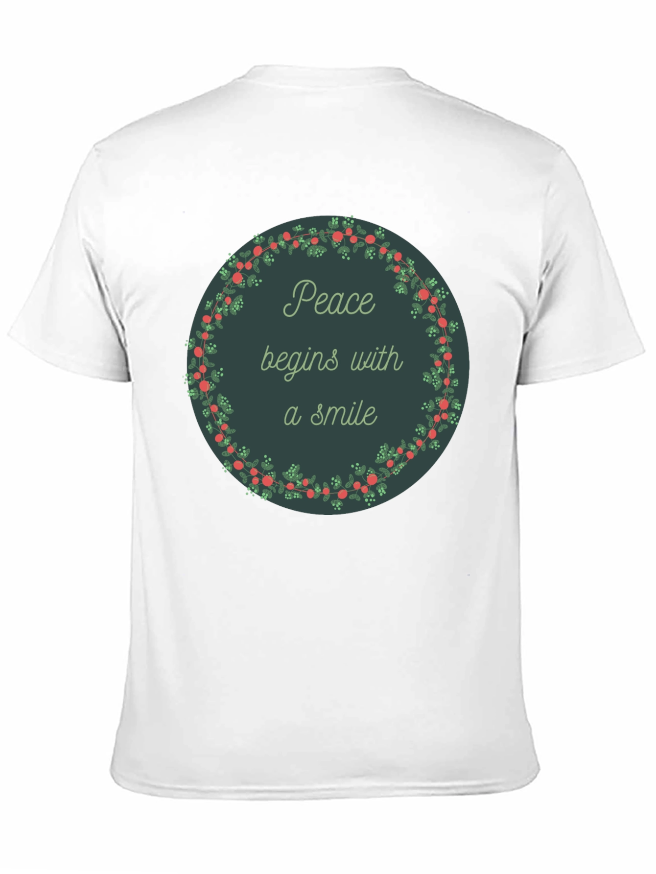 Peace Begins With a Smile Graphic Tee