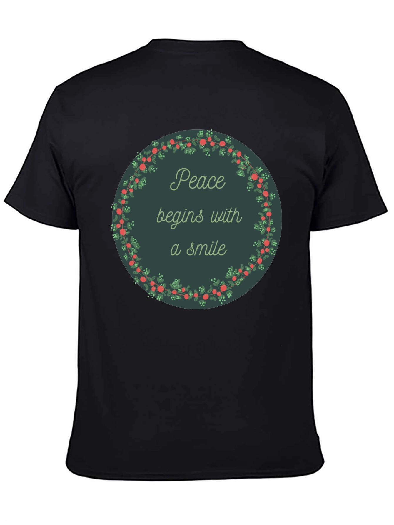 Peace Begins With a Smile Graphic Tee