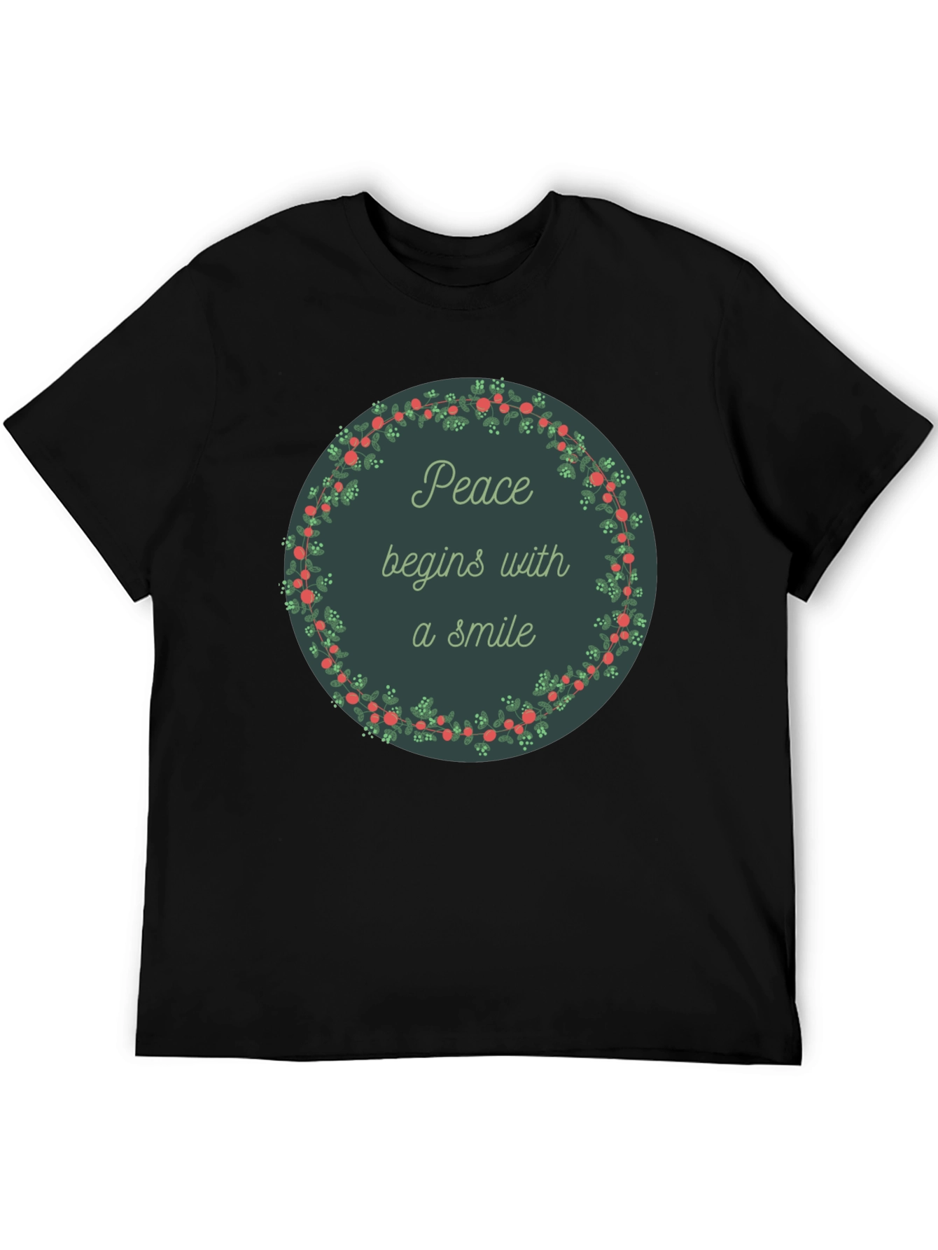 Peace Begins With a Smile Graphic Tee