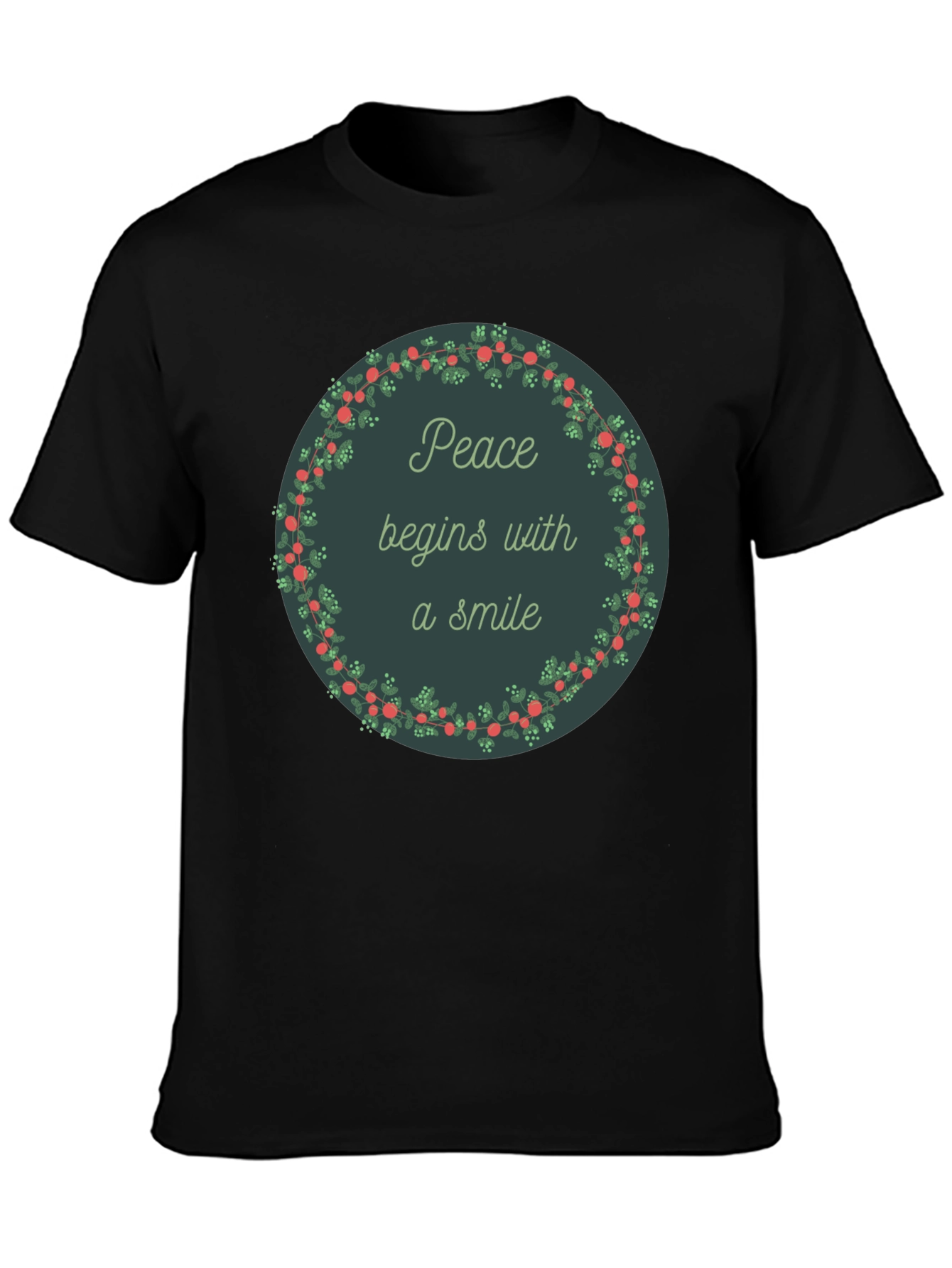 Peace Begins With a Smile Graphic Tee