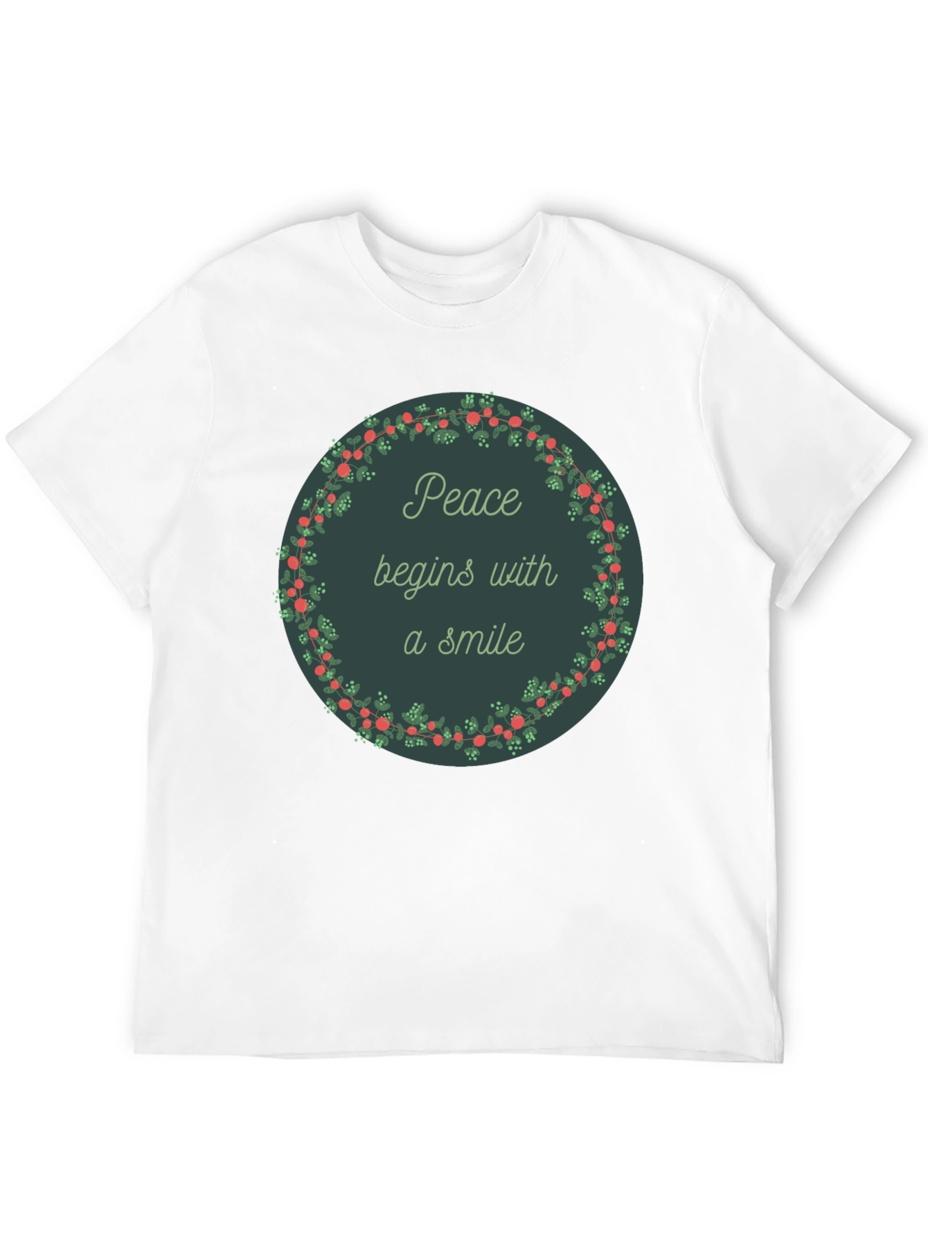 Peace Begins With a Smile Graphic Tee
