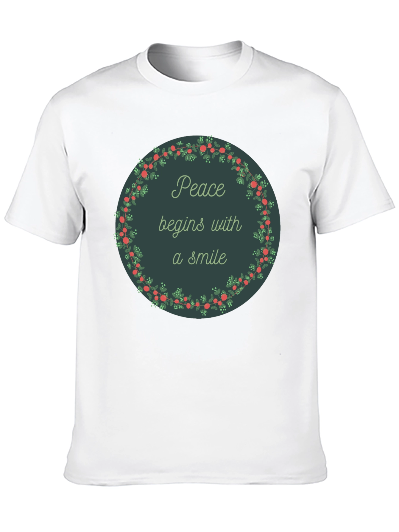 Peace Begins With a Smile Graphic Tee