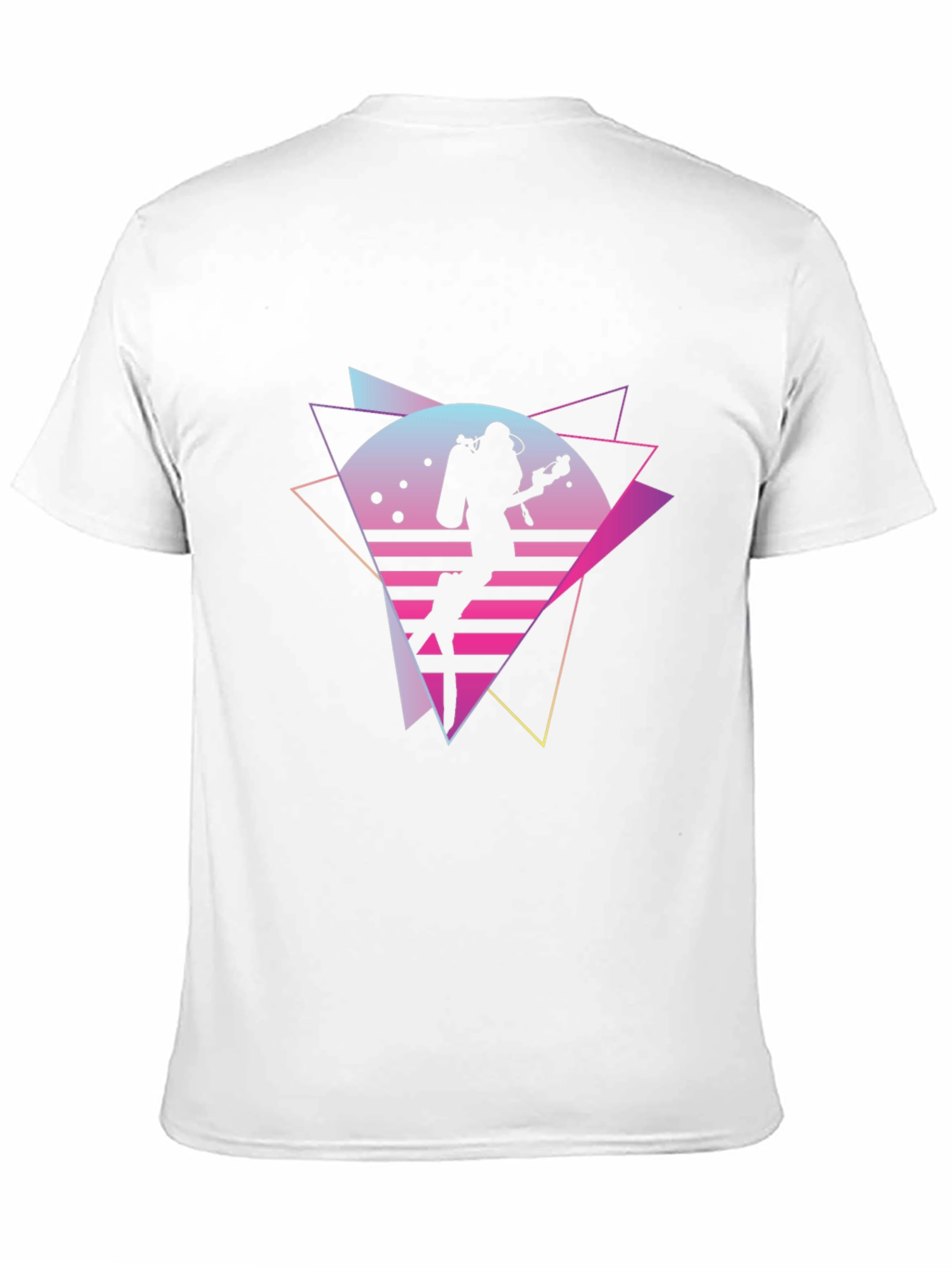 Retro Diver Graphic Tee - Black T-Shirt