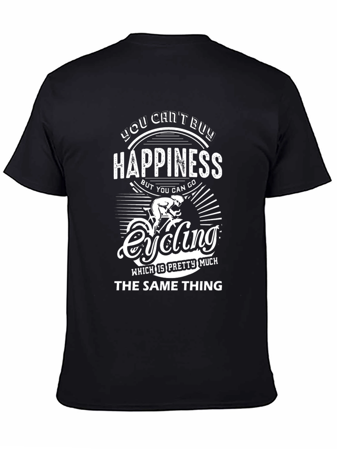 Cycling Happiness Graphic T-Shirt