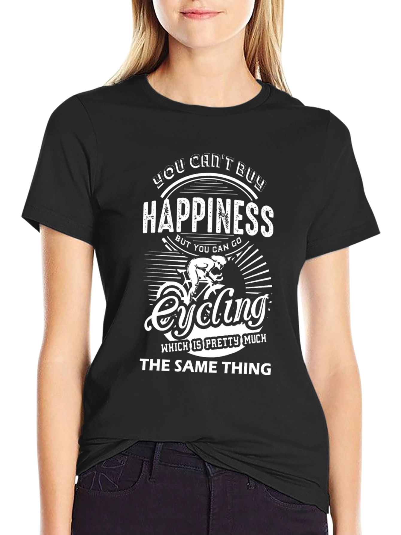 Cycling Happiness Graphic T-Shirt