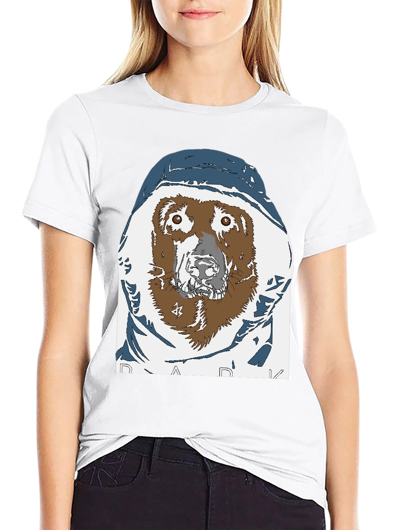 Dog in a Hoodie Graphic Tee - DARK