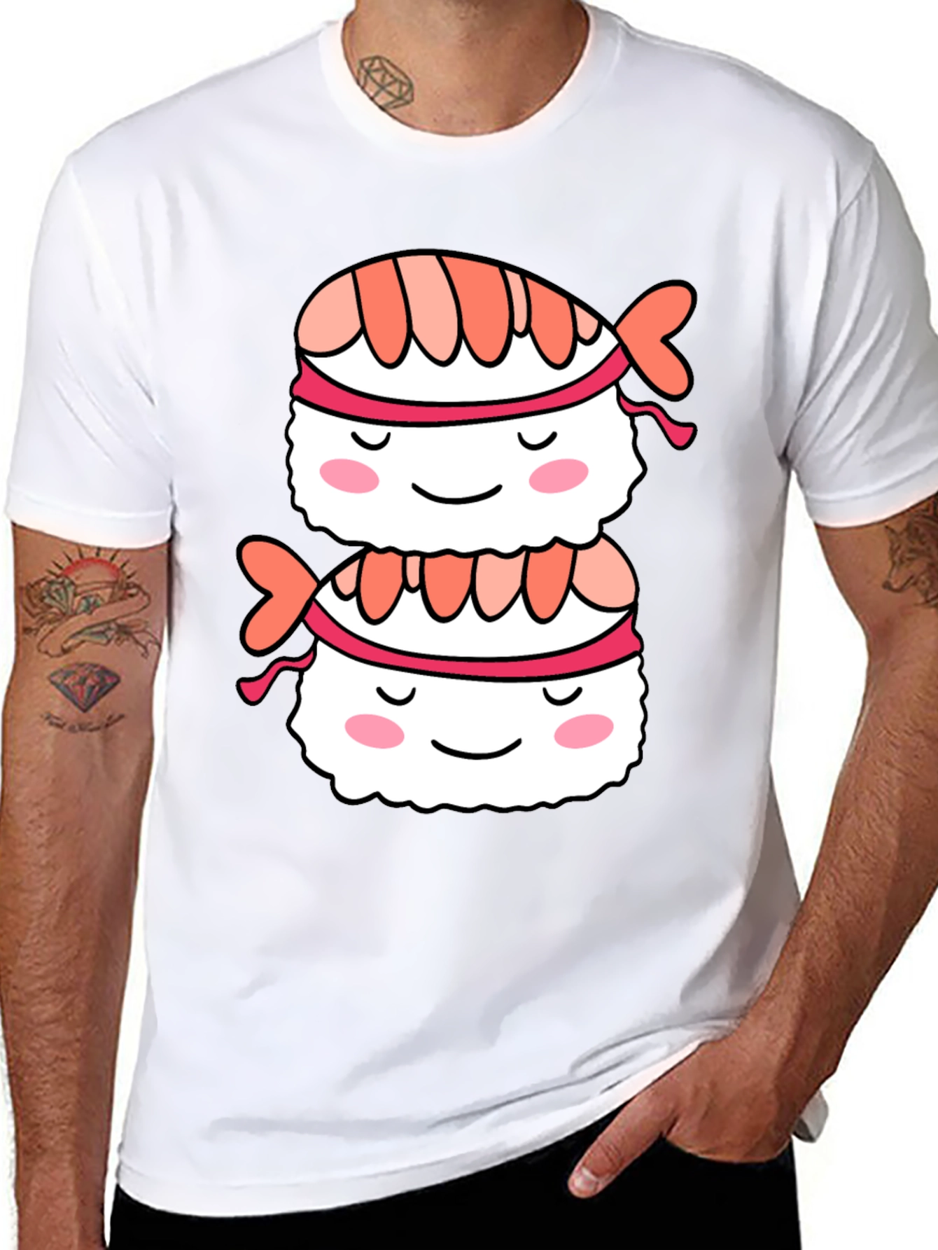 Sushi Stack Tee - Kawaii Foodie Fashion