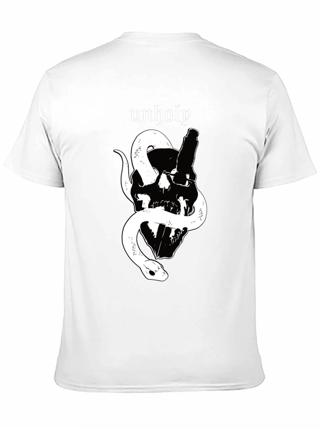 Unholy Skull & Snake Graphic T-Shirt