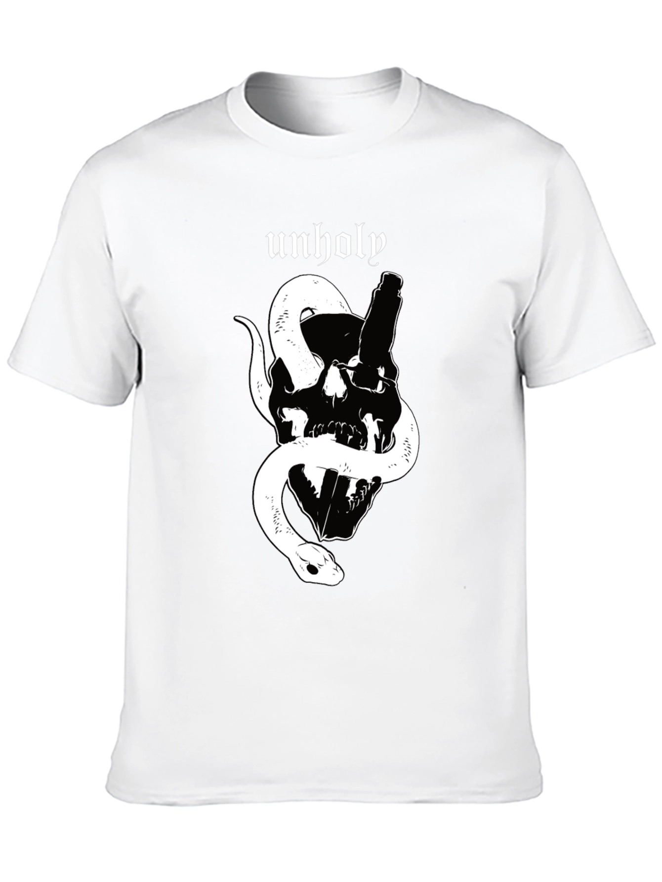 Unholy Skull & Snake Graphic T-Shirt