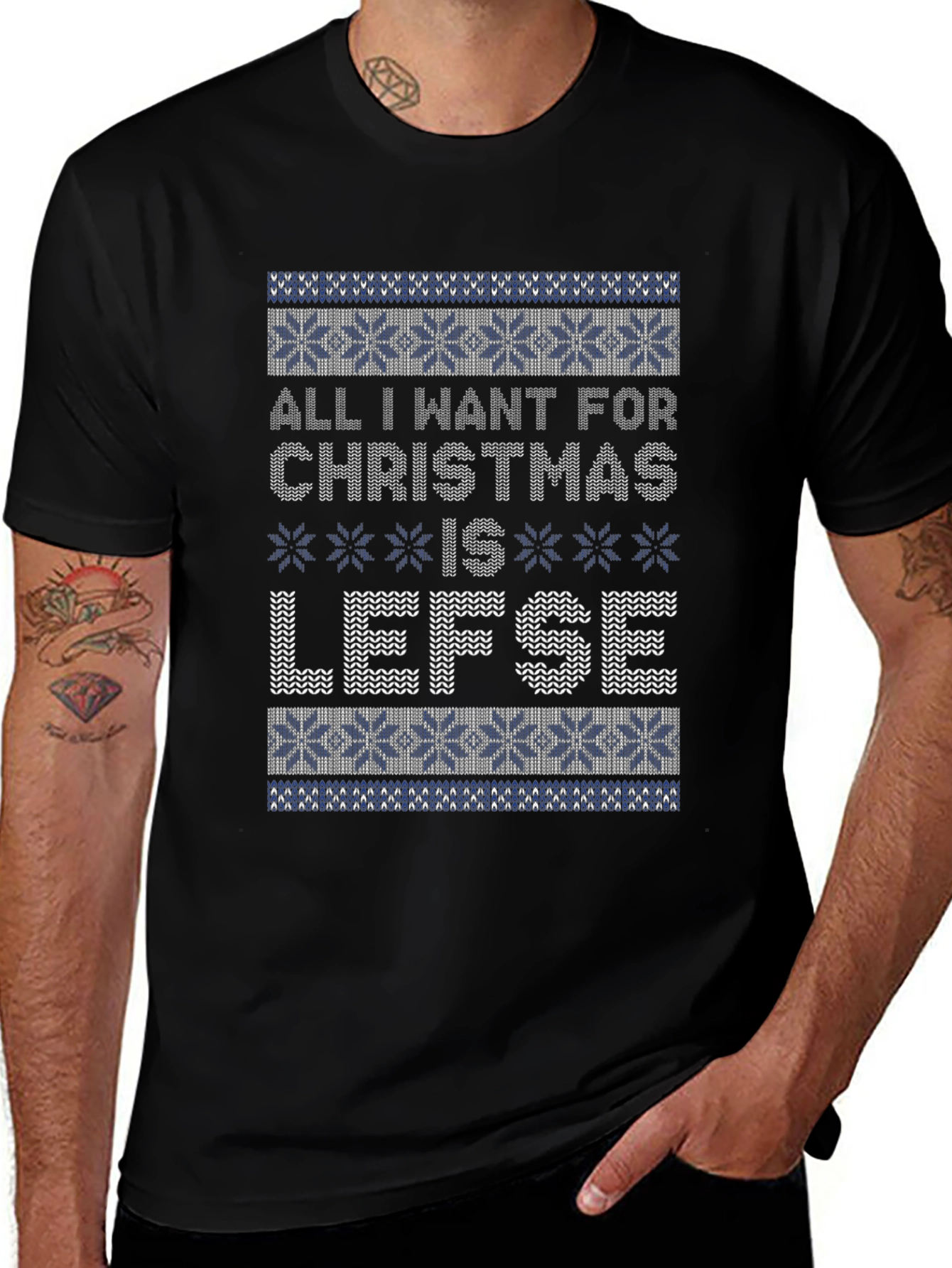 Lefse Christmas T-Shirt Funny Holiday Sweater