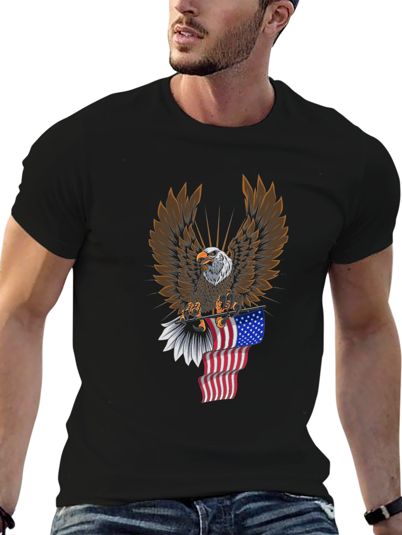 American Eagle Graphic Tee - Patriotic Style