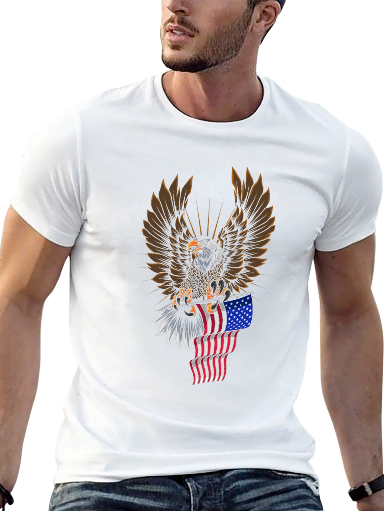 American Eagle Graphic Tee - Patriotic Style