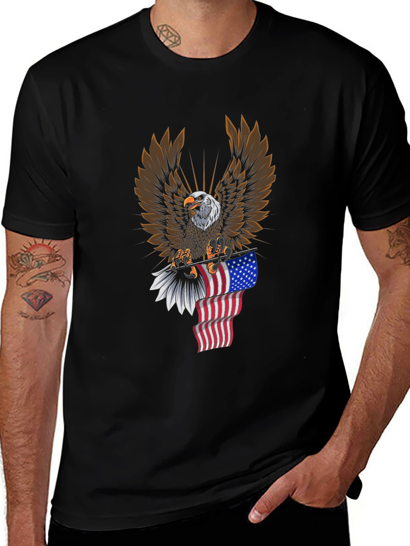 American Eagle Graphic Tee - Patriotic Style