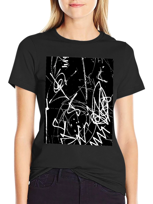 Abstract Art Black Graphic Tee