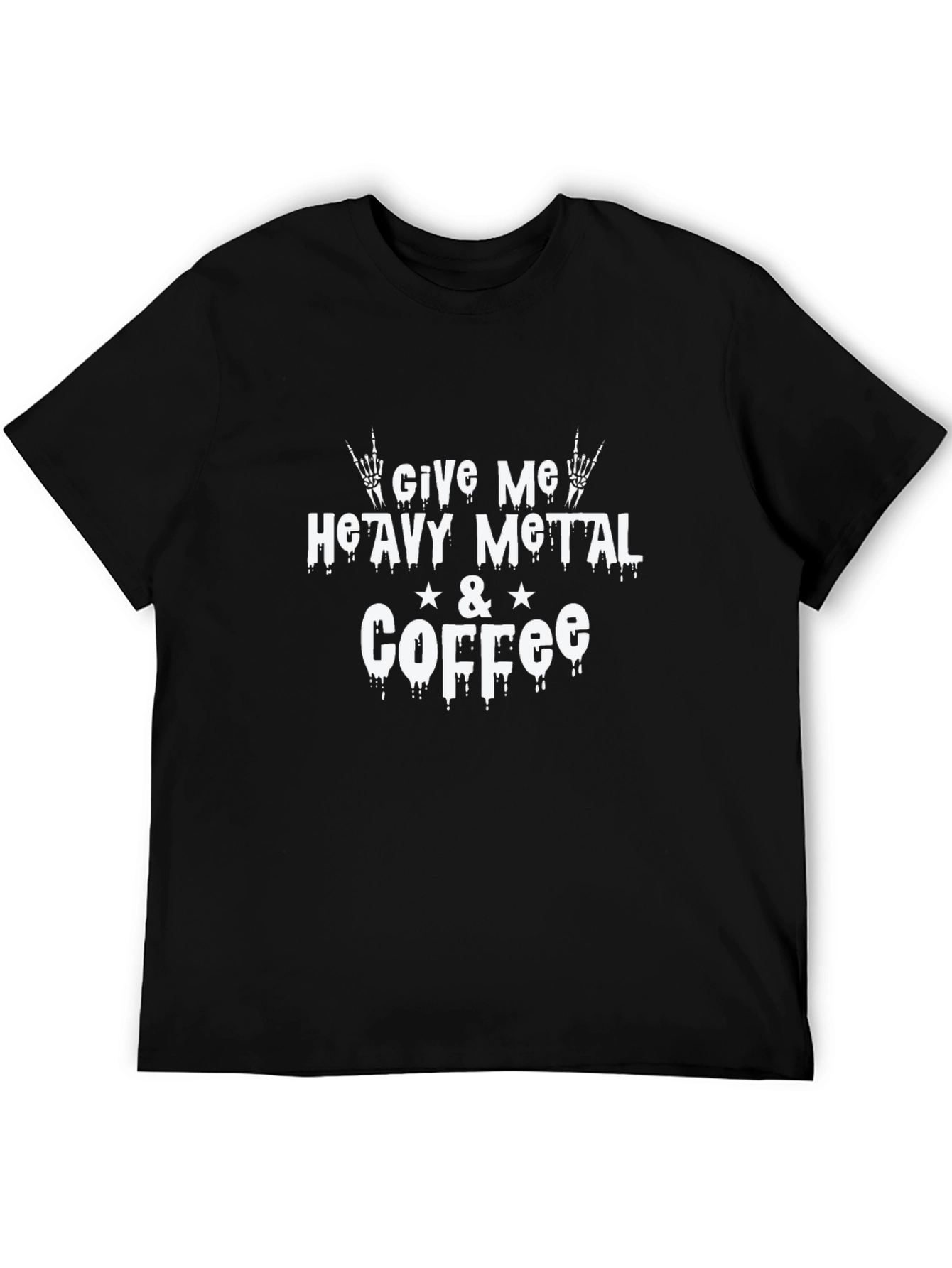 Heavy Metal & Coffee Graphic T-Shirt