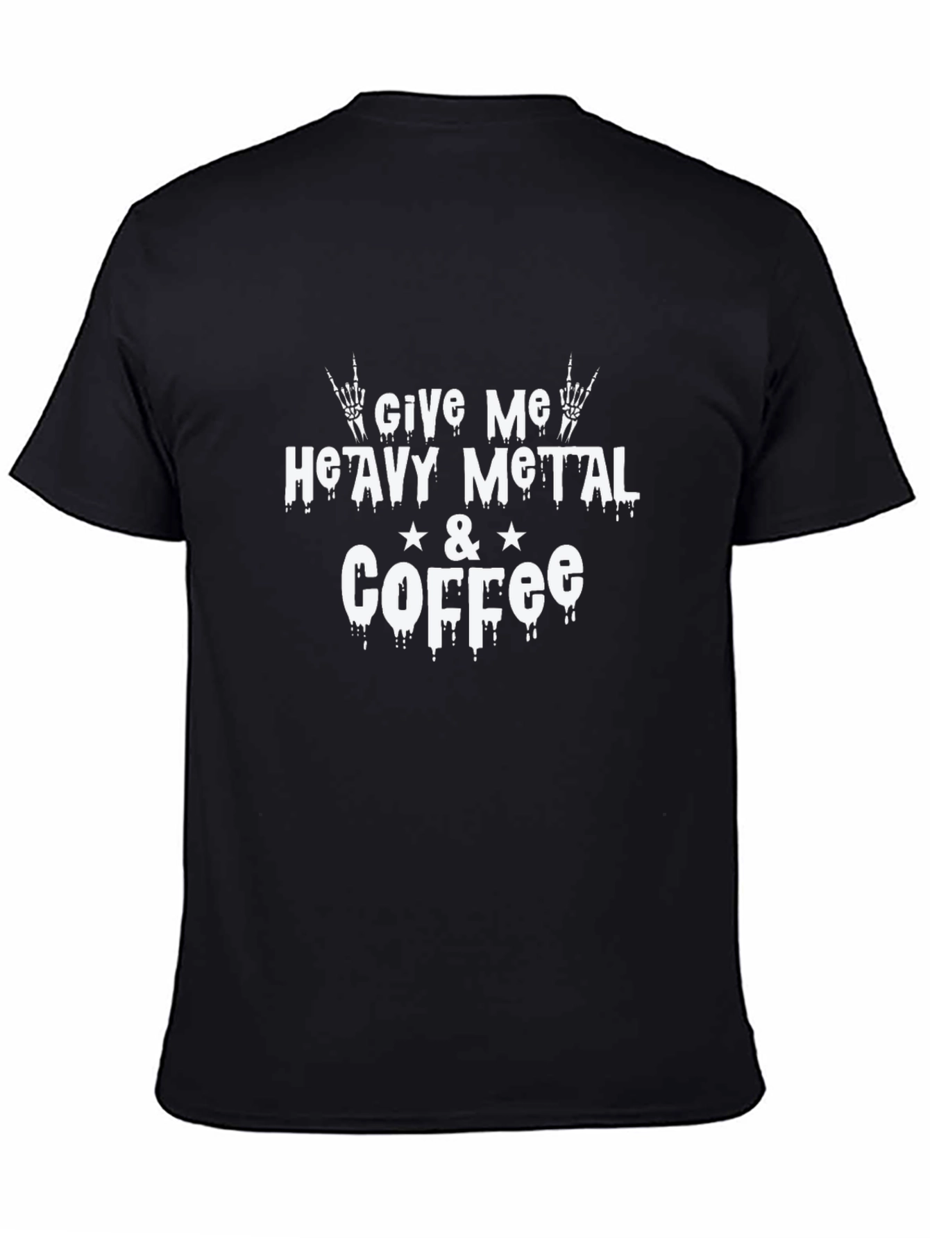 Heavy Metal & Coffee Graphic T-Shirt