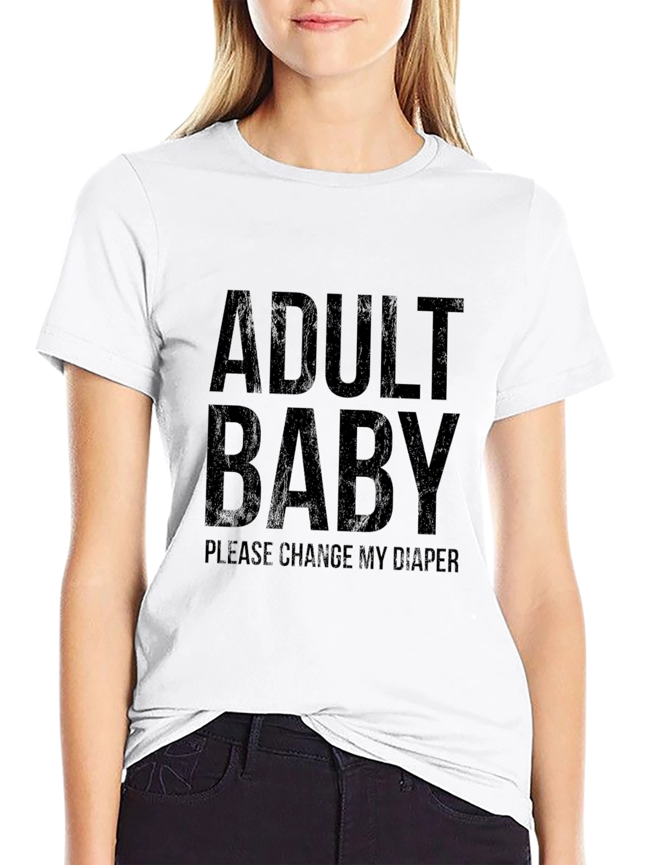 Adult Baby T-Shirt - Funny Novelty Tee
