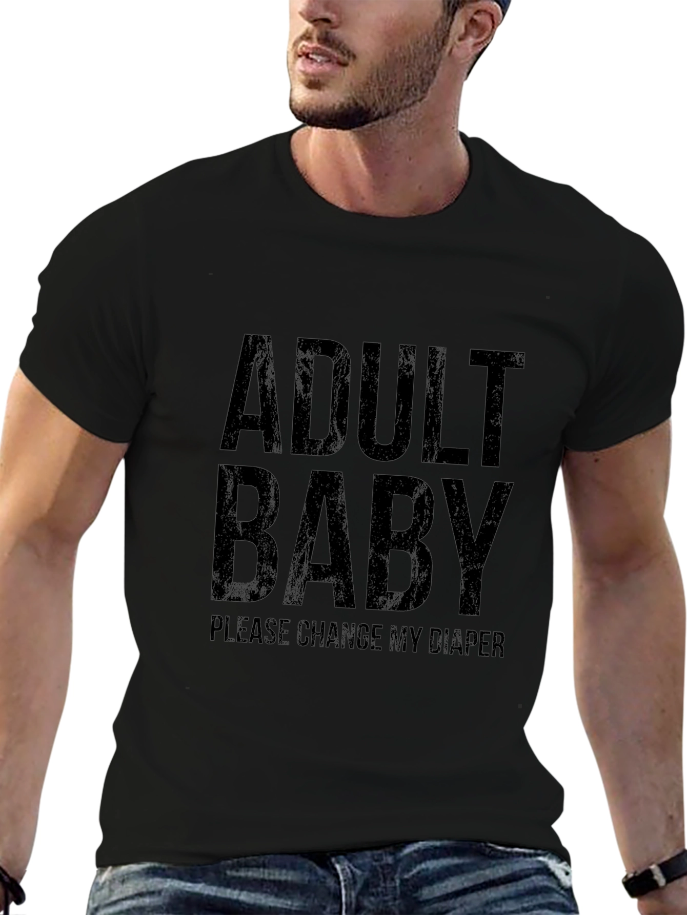 Adult Baby T-Shirt - Funny Novelty Tee