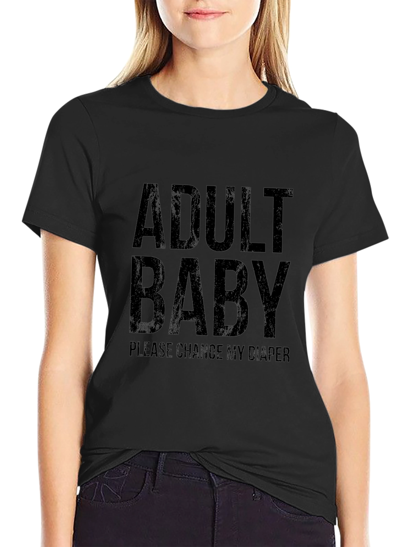 Adult Baby T-Shirt - Funny Novelty Tee