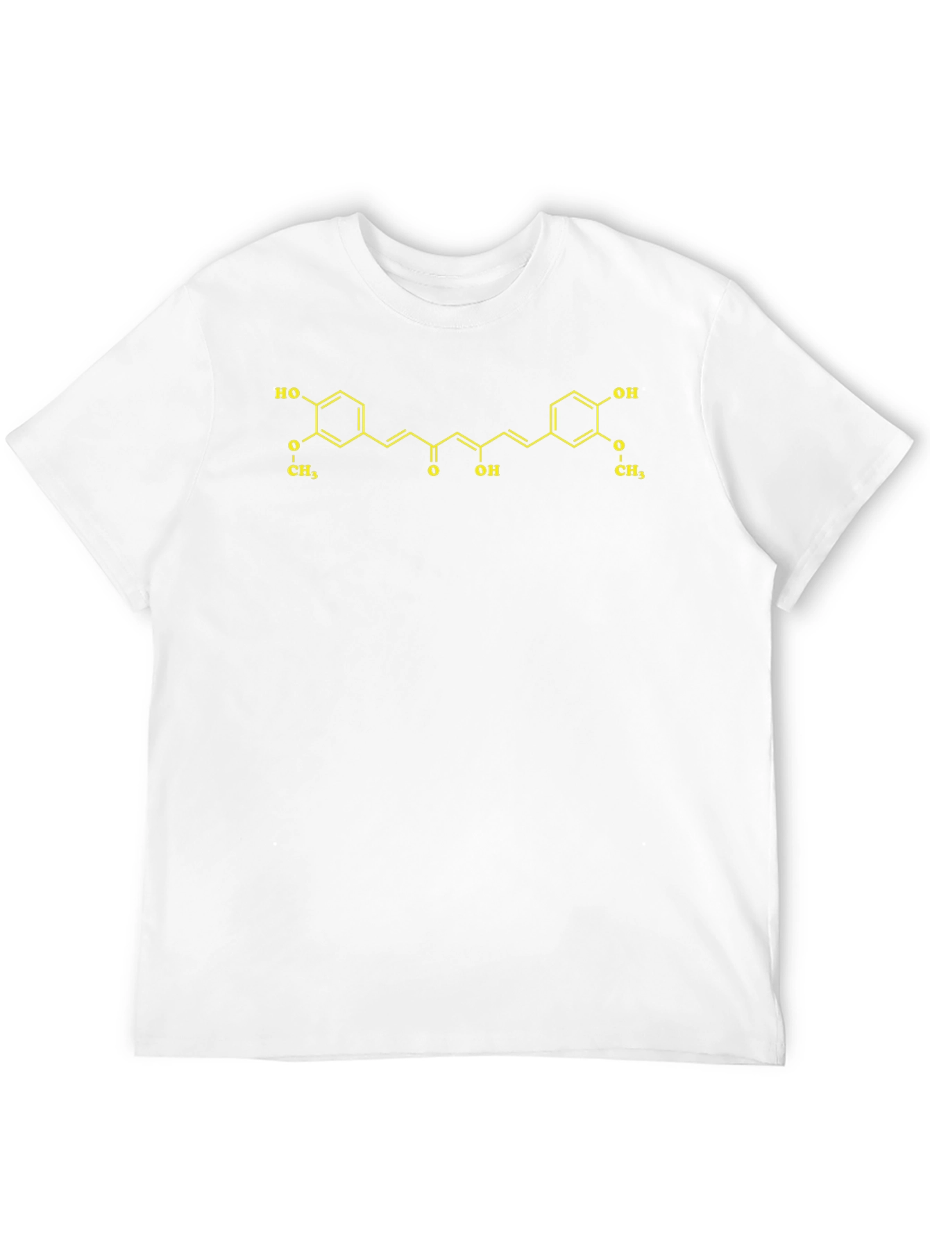 Curcumin Molecule Black T-Shirt