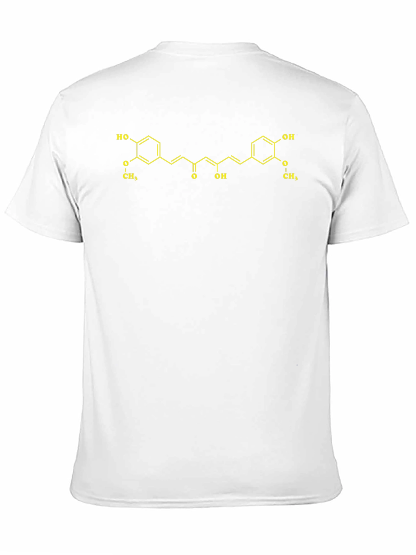Curcumin Molecule Black T-Shirt