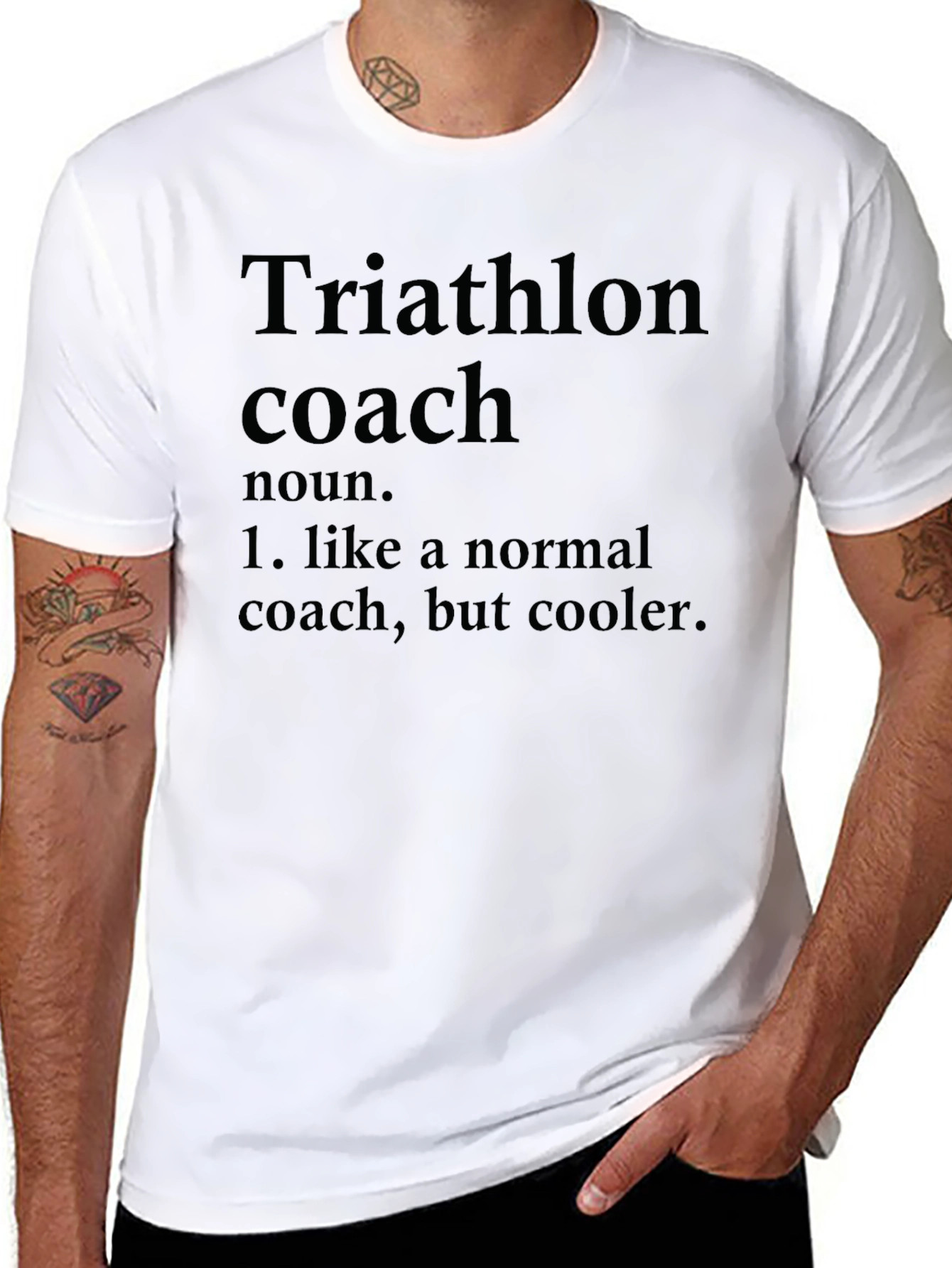 Triathlon Coach Definition T-Shirt - Cool Training Gear