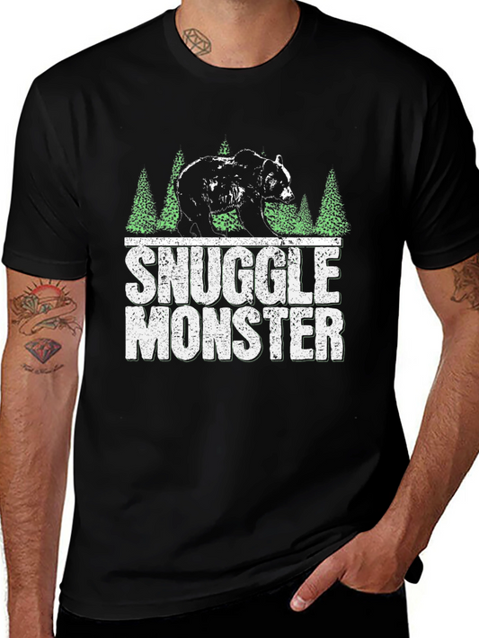 Snuggle Monster Graphic Tee - Bear Forest Design
