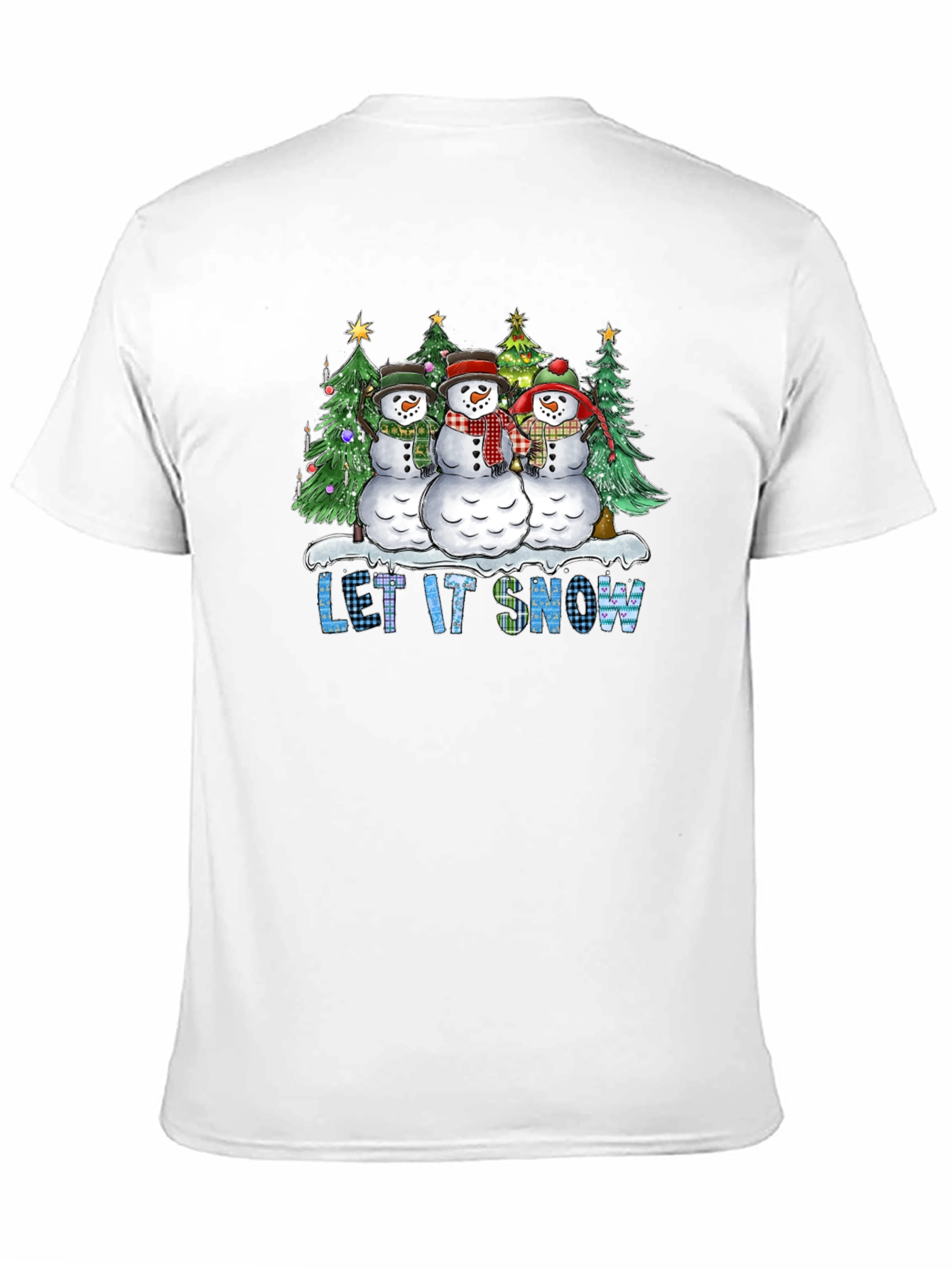 Let It Snow Snowman Christmas T-Shirt