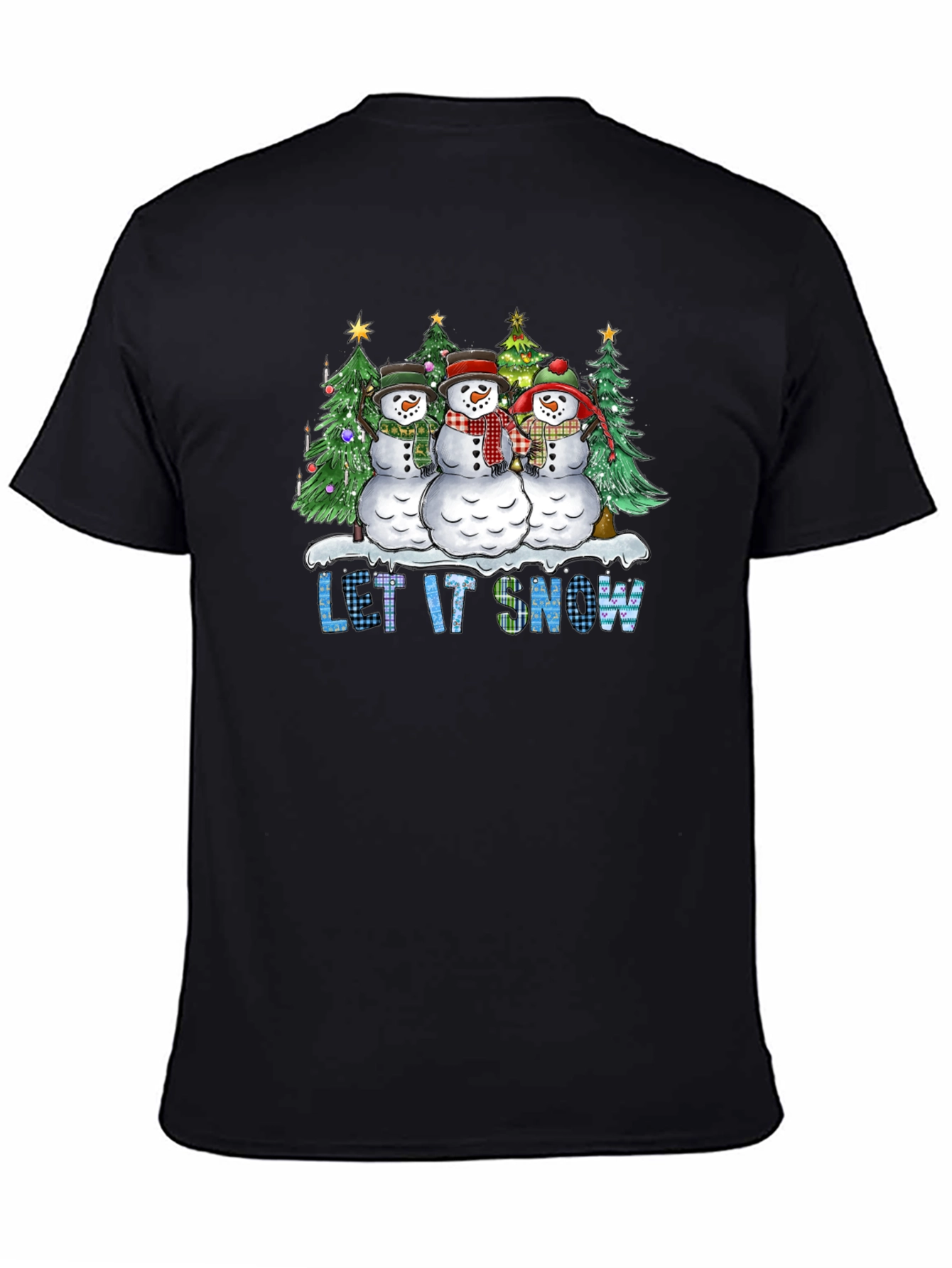 Let It Snow Snowman Christmas T-Shirt