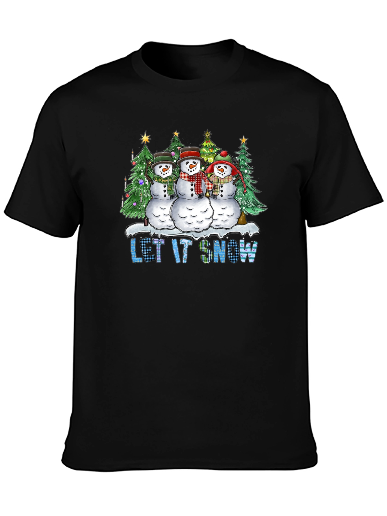 Let It Snow Snowman Christmas T-Shirt