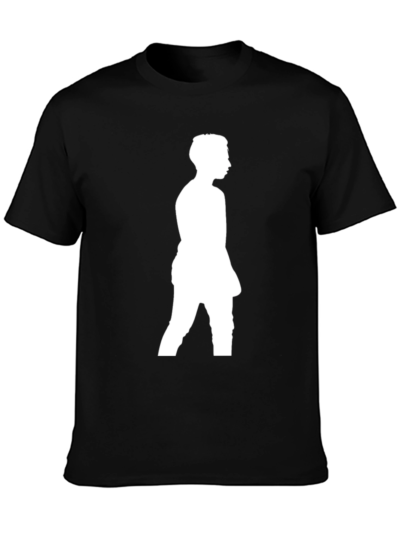 Silhouette Graphic Tee - Black Casual Comfort