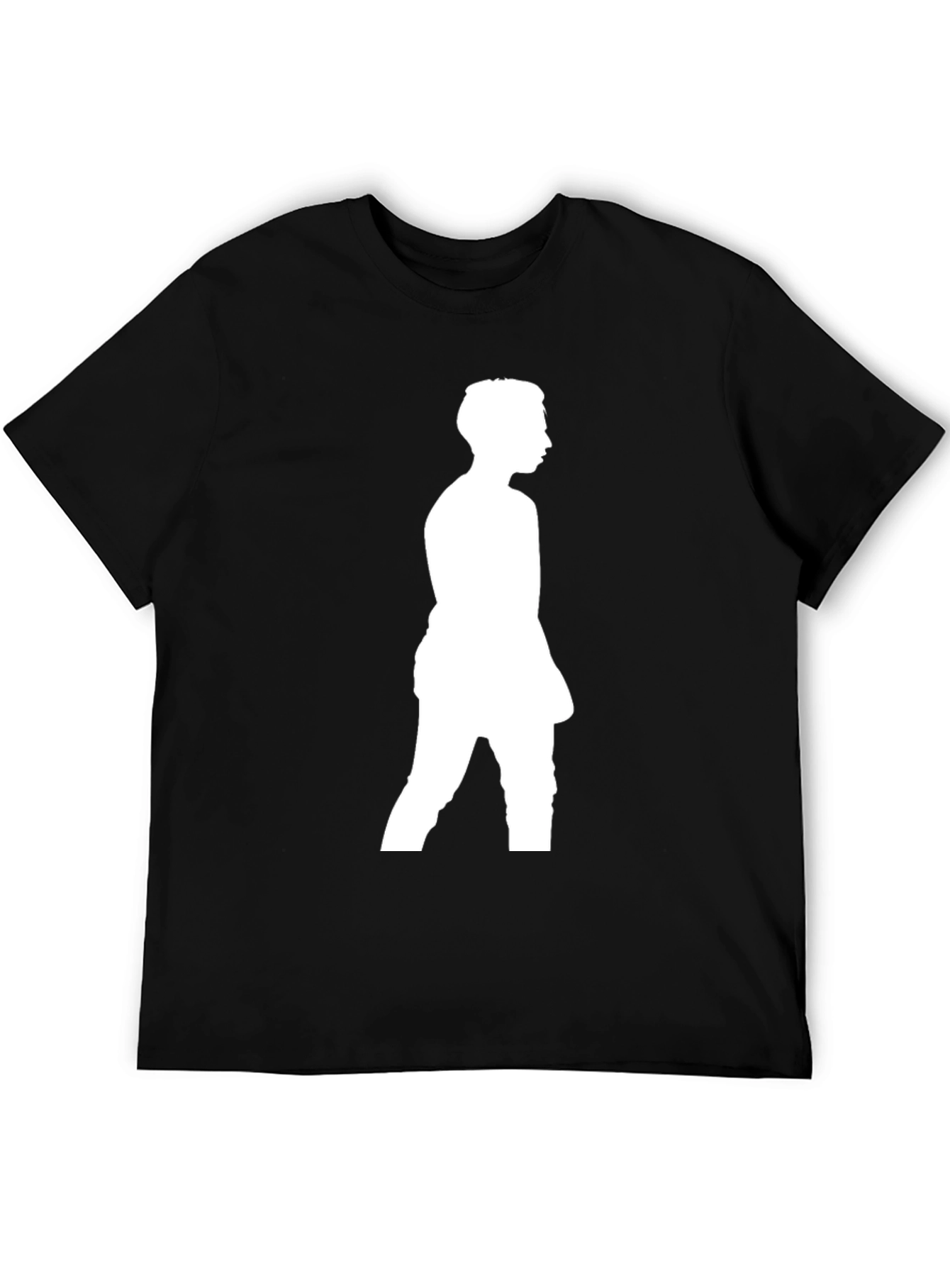 Silhouette Graphic Tee - Black Casual Comfort