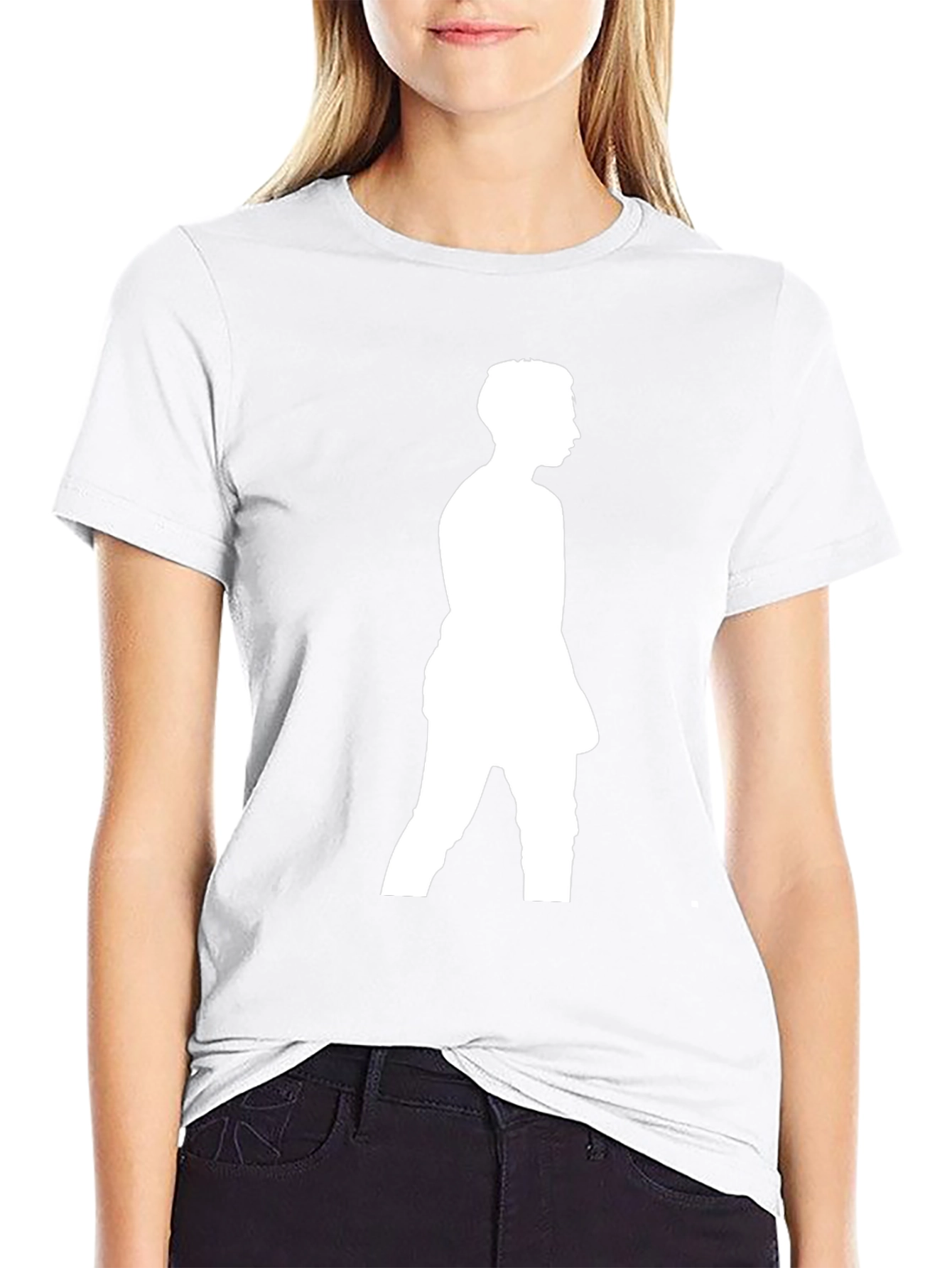 Silhouette Graphic Tee - Black Casual Comfort