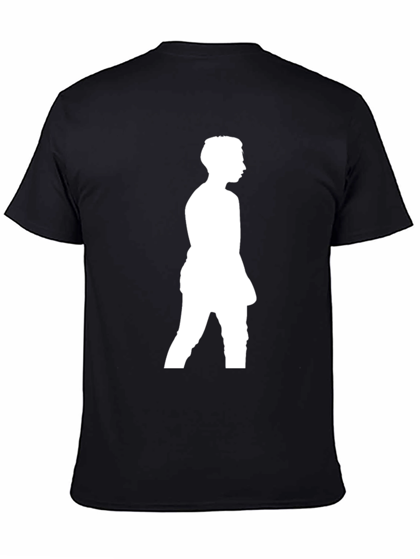 Silhouette Graphic Tee - Black Casual Comfort