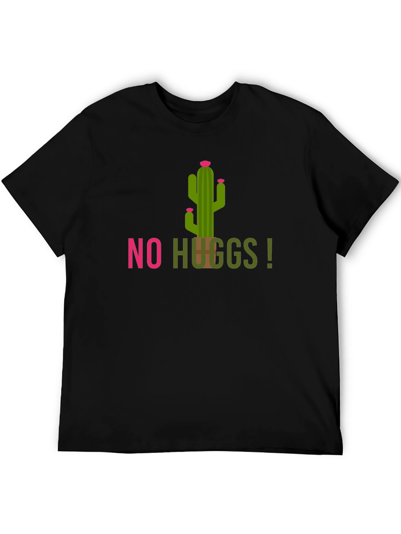 No Hugs Cactus T-Shirt - Stay Away!