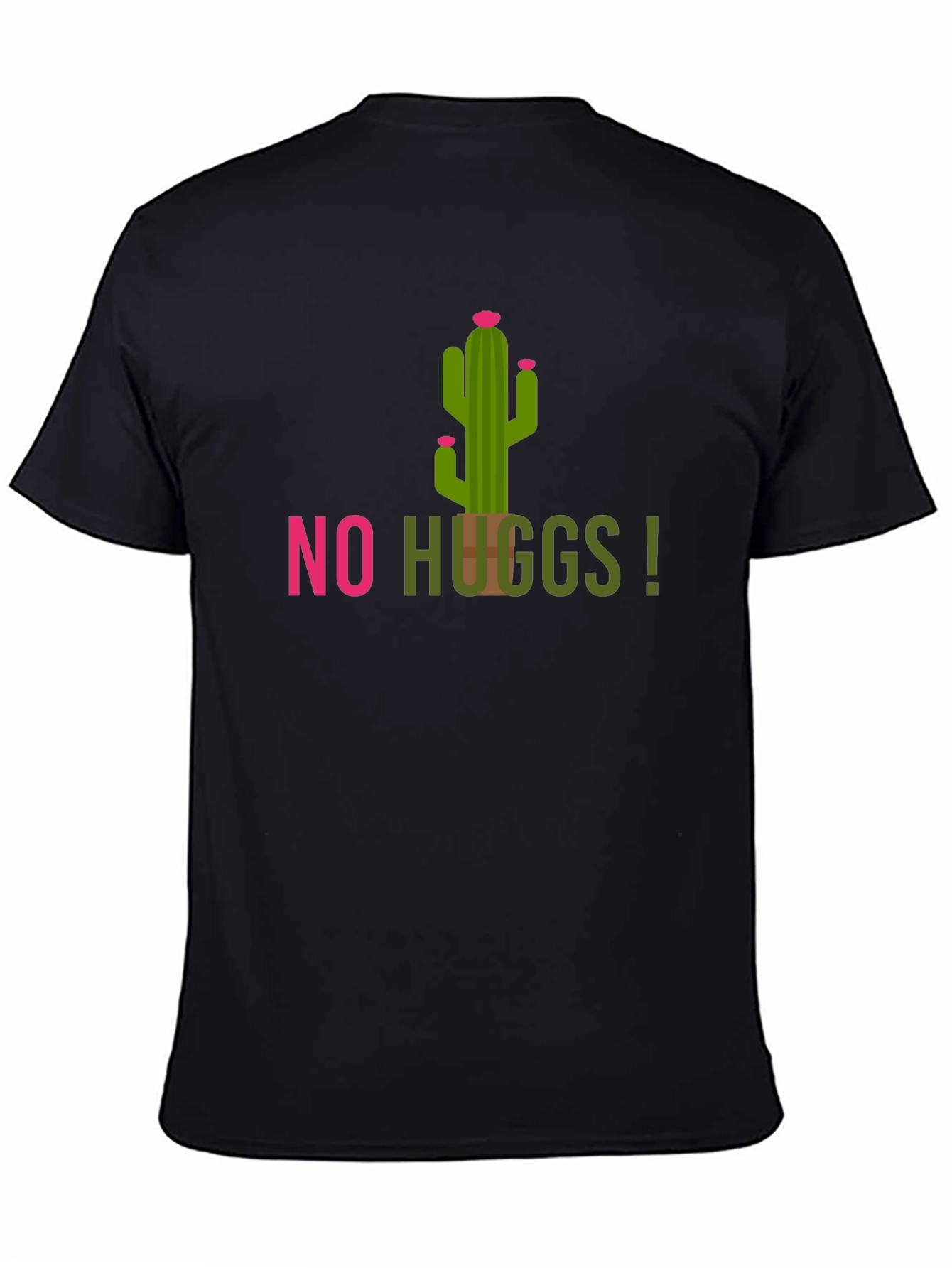 No Hugs Cactus T-Shirt - Stay Away!