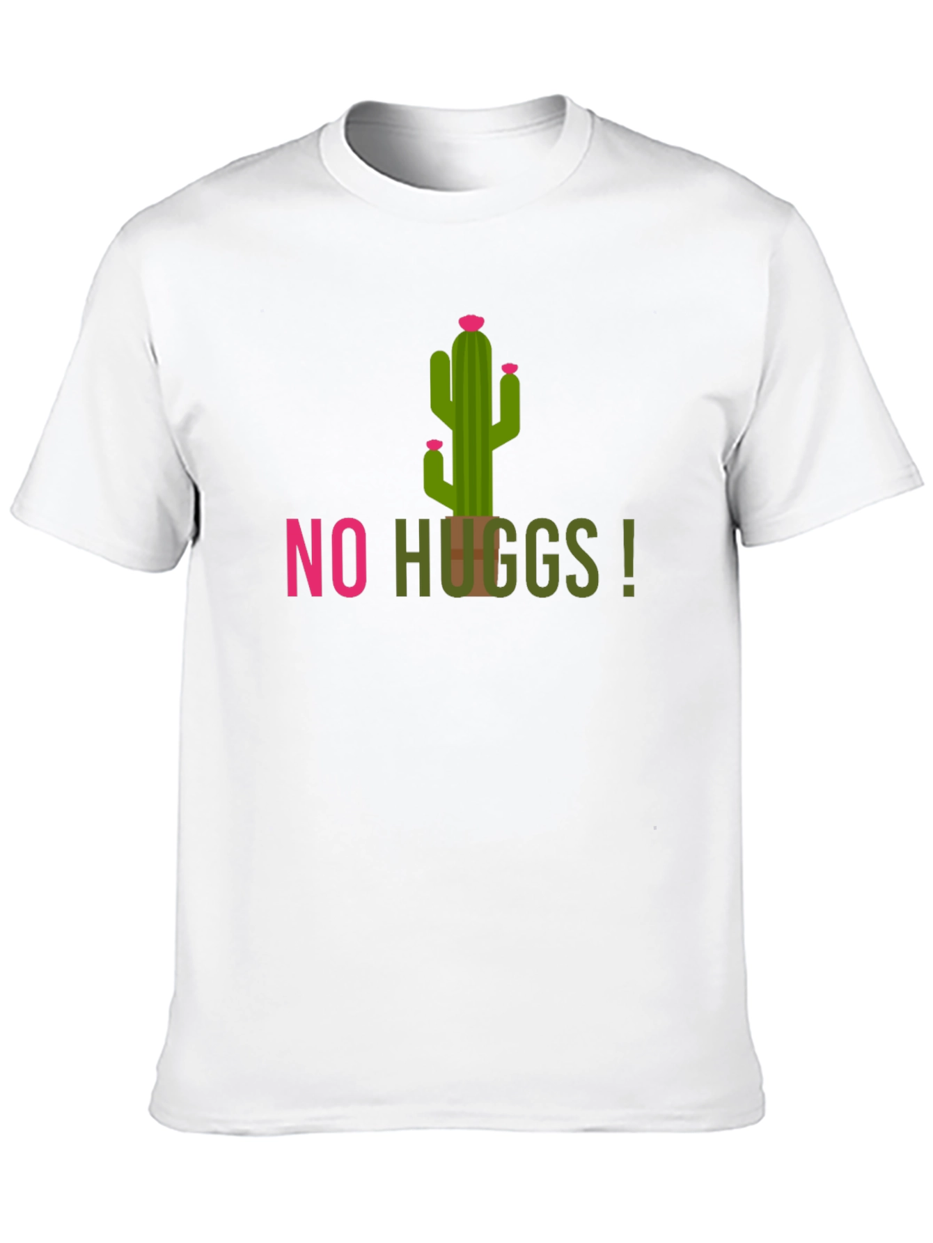 No Hugs Cactus T-Shirt - Stay Away!