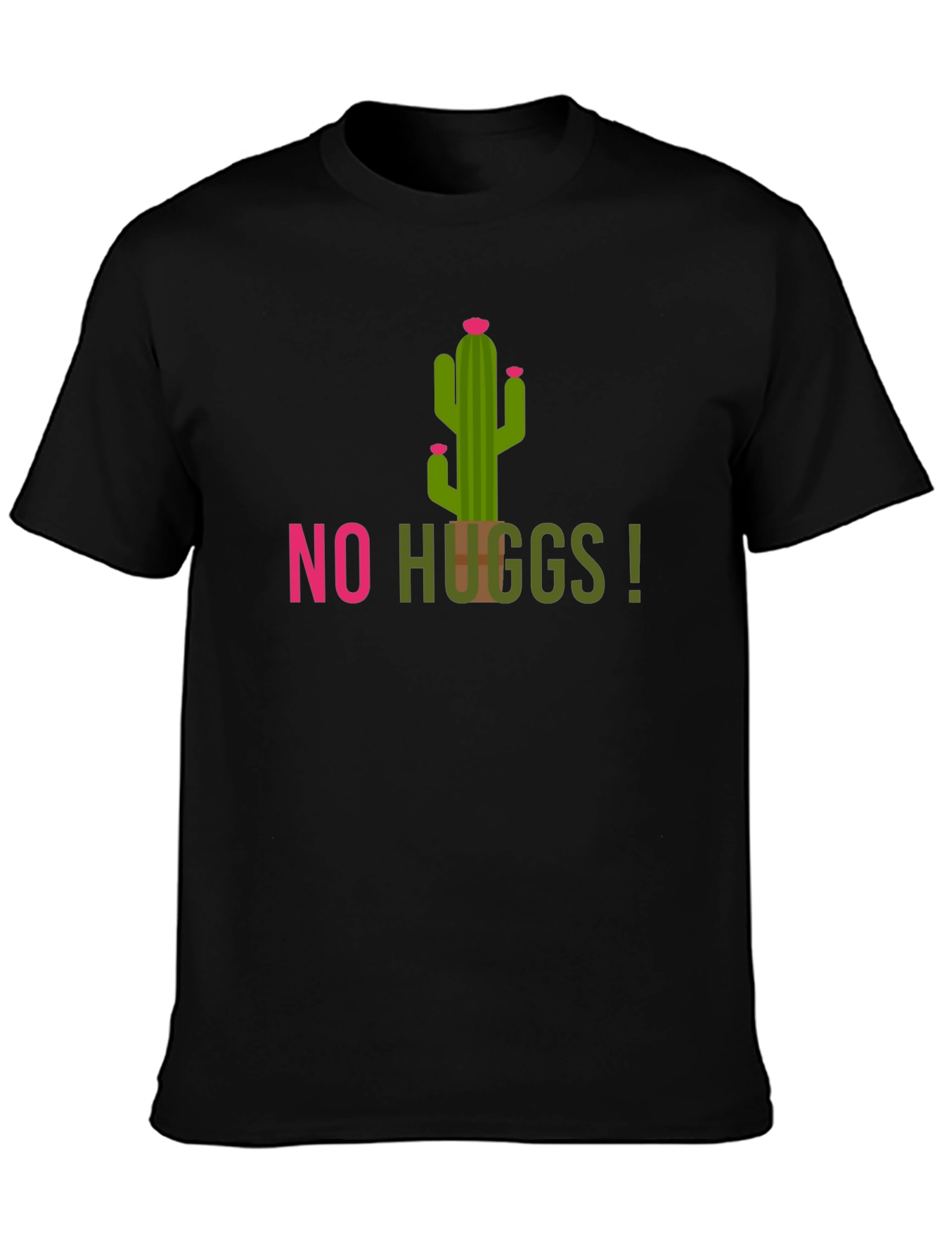 No Hugs Cactus T-Shirt - Stay Away!