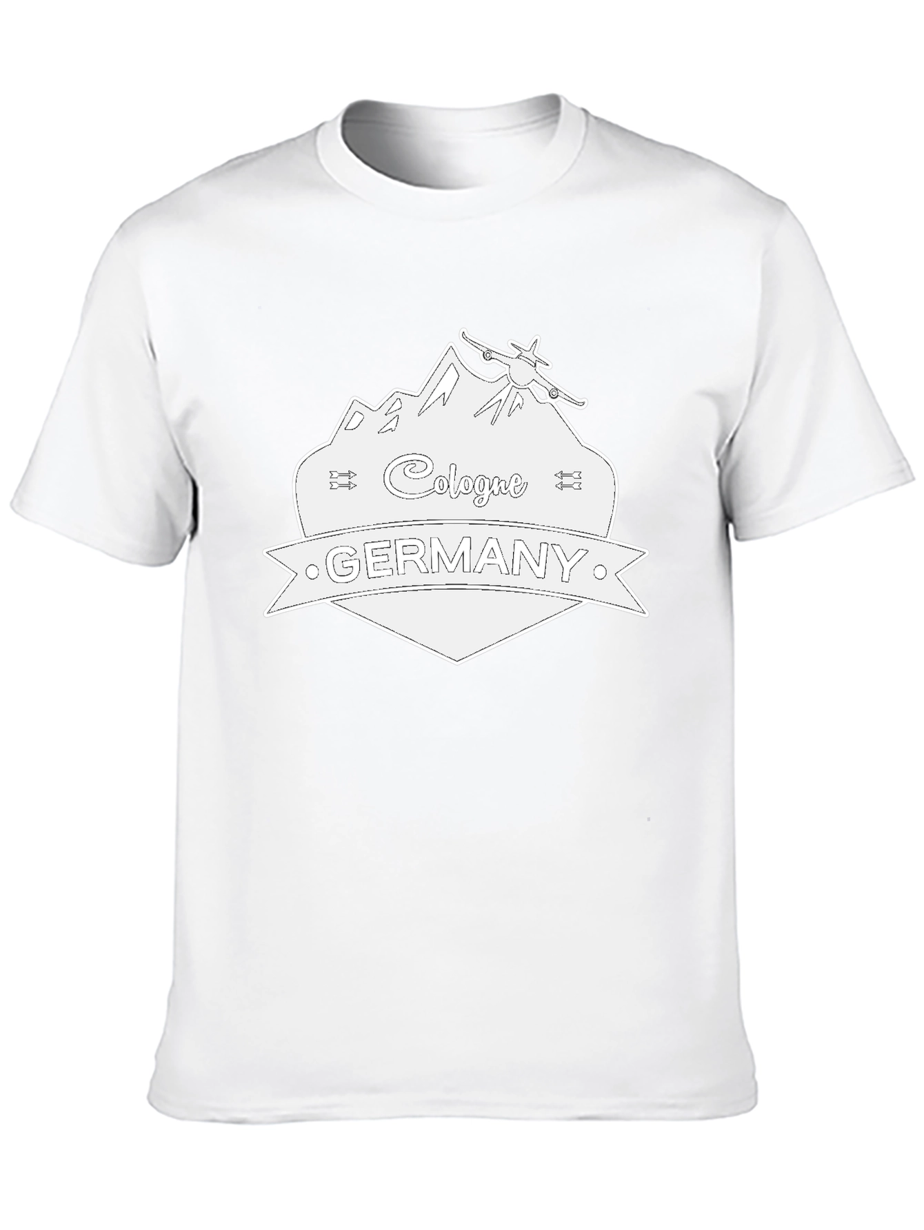 Cologne Germany Graphic T-Shirt - Black